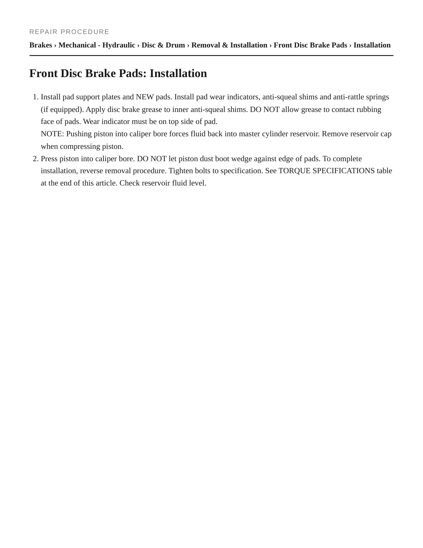 1994 Toyota Paseo Service and Repair Manual preview page 3