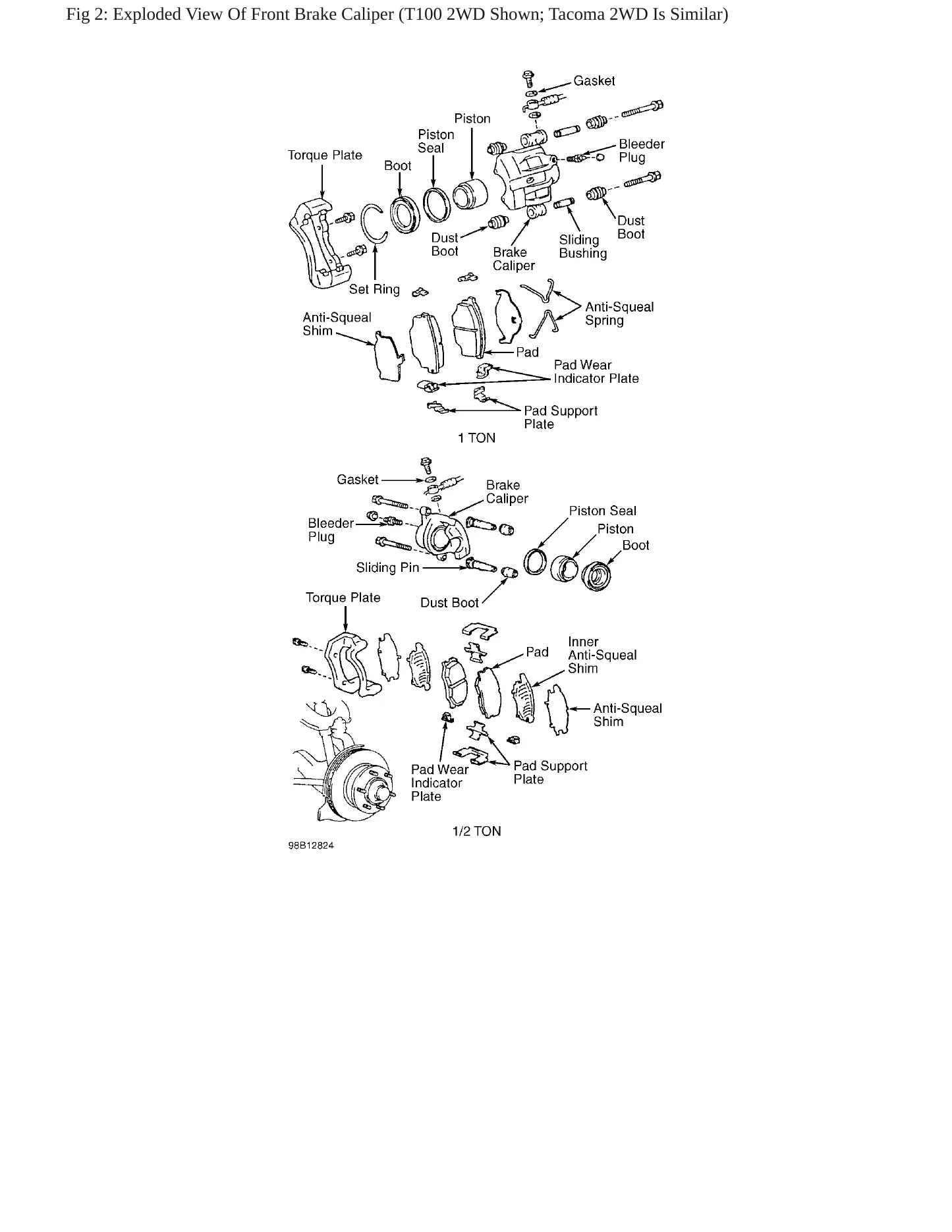 1998 Toyota T100 Service and Repair Manual preview page 7