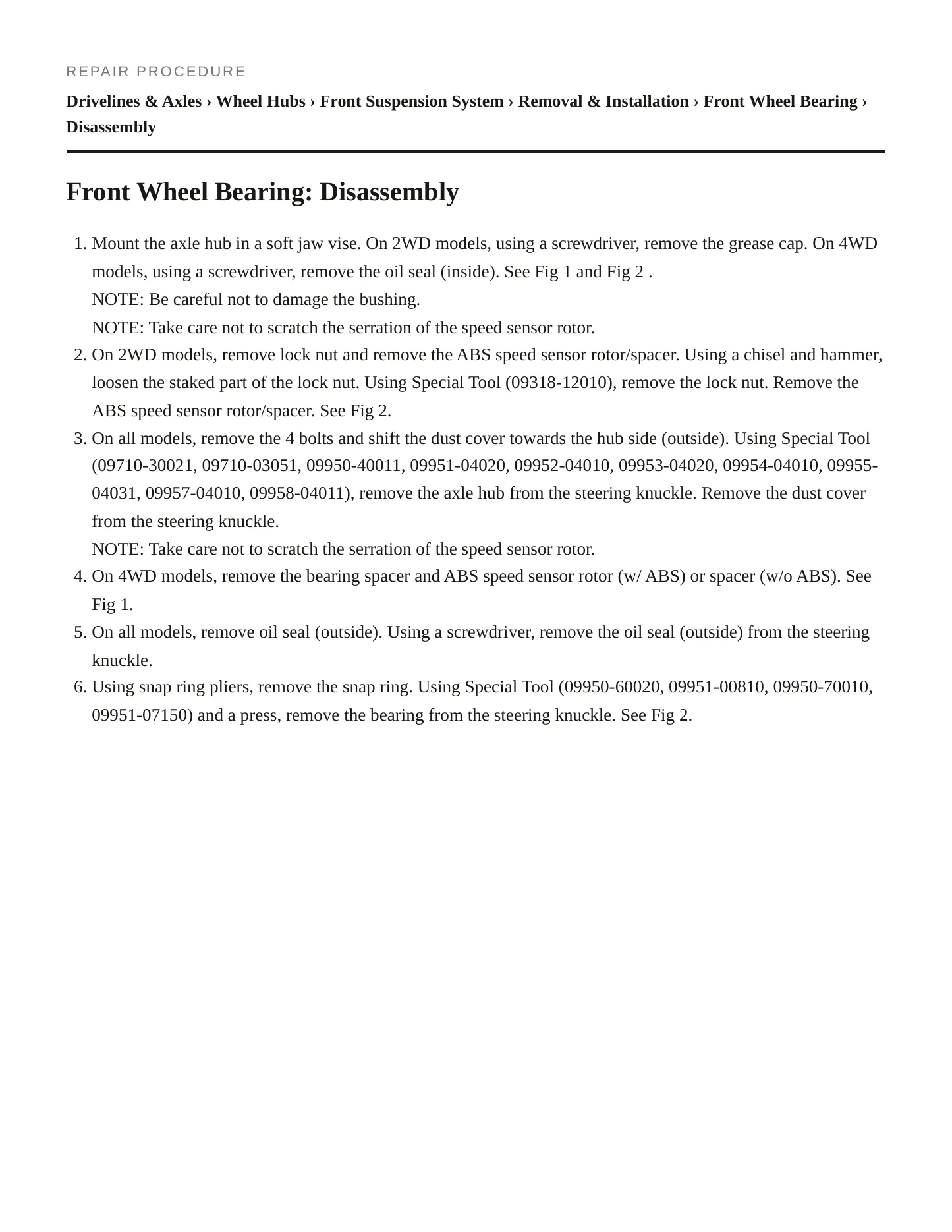 2002 Toyota Tundra Service and Repair Manual preview page 5