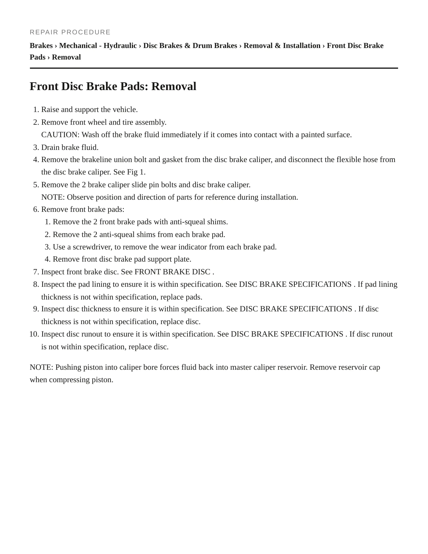2003 Toyota Camry Service and Repair Manual preview page 3