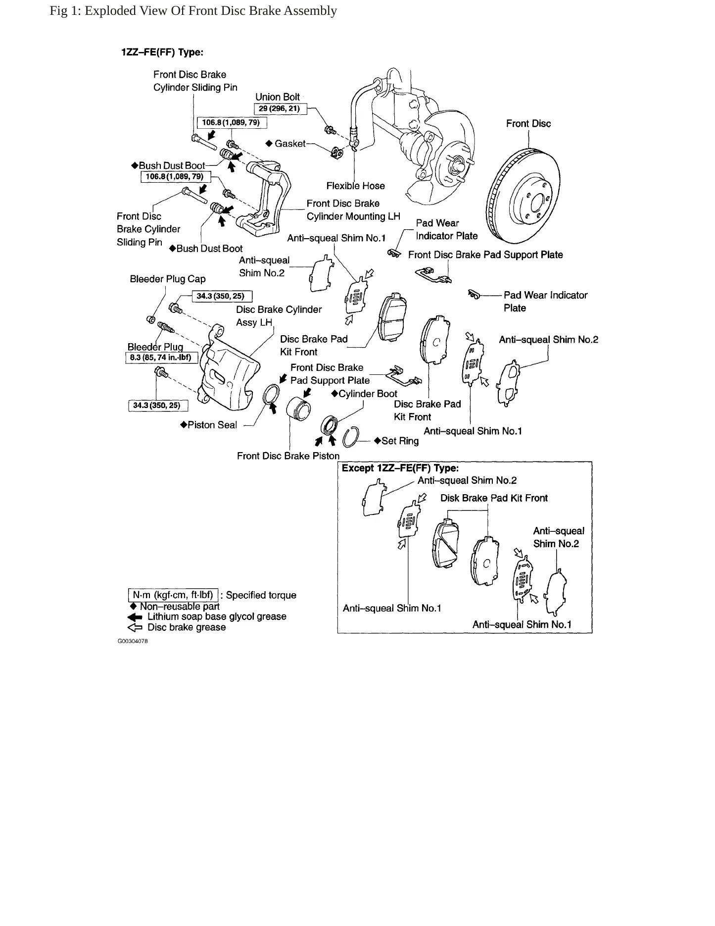 2003 Toyota Matrix Service and Repair Manual preview page 4