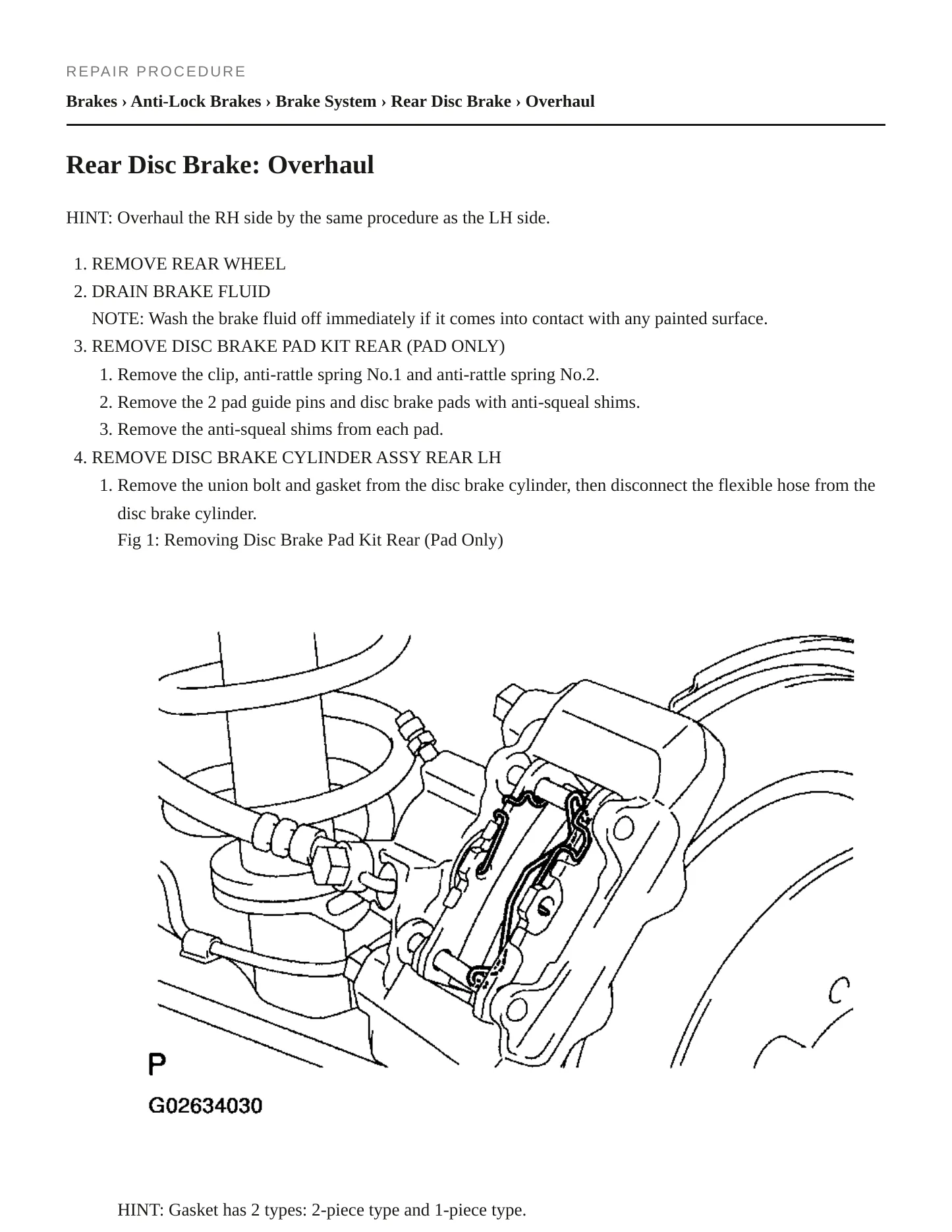 2004 Toyota Matrix Service and Repair Manual preview page 3