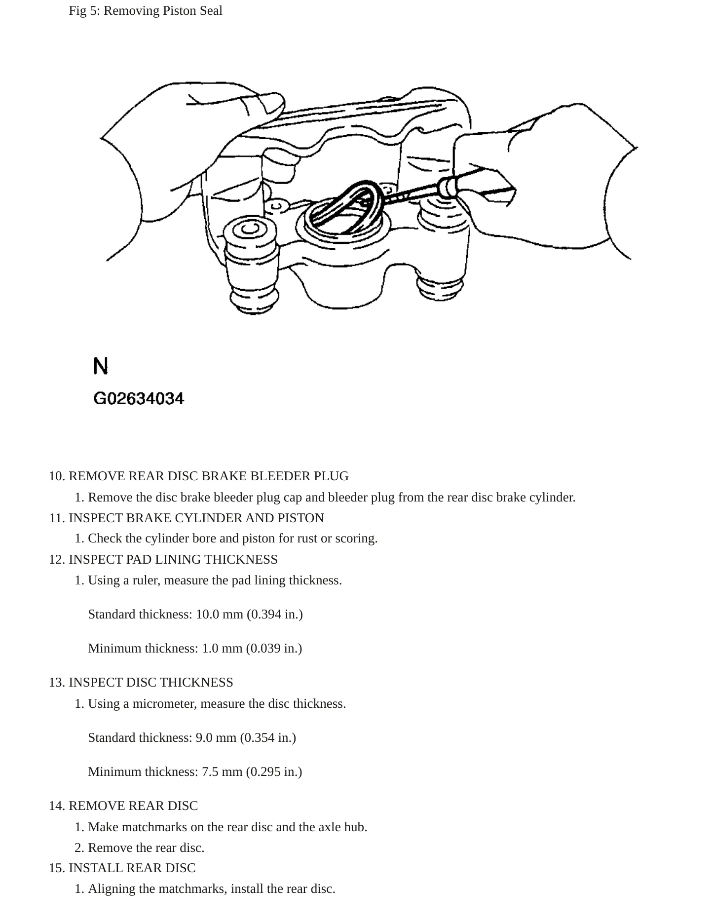 2004 Toyota Matrix Service and Repair Manual preview page 7