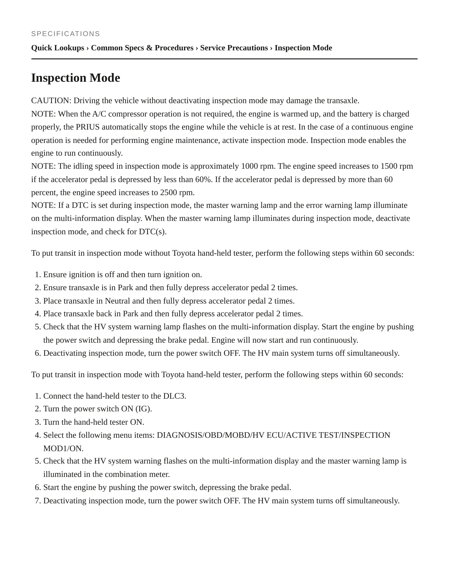 2004 Toyota Prius Service and Repair Manual preview page 2