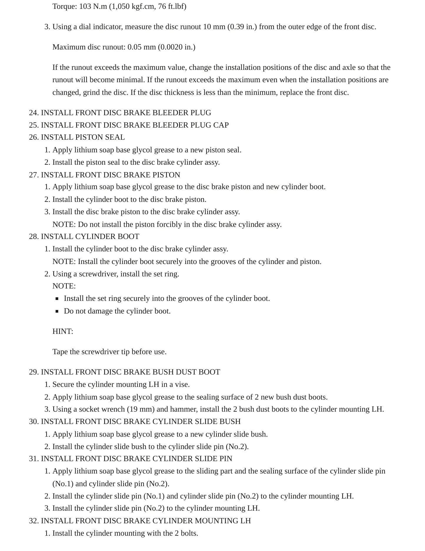 2005 Toyota Avalon Service and Repair Manual preview page 11