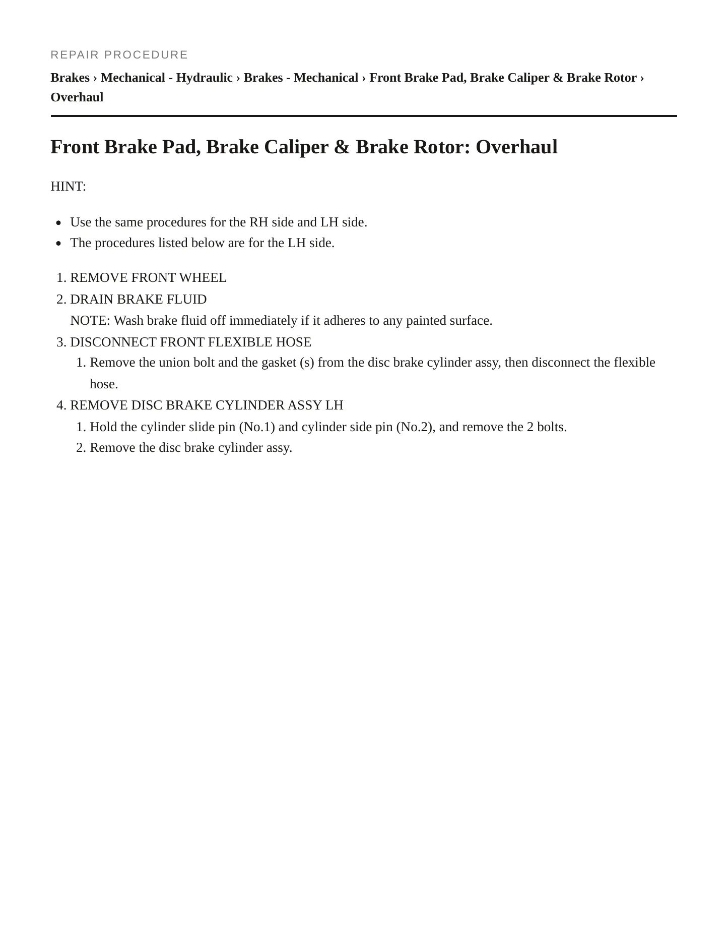2005 Toyota Avalon Service and Repair Manual preview page 4