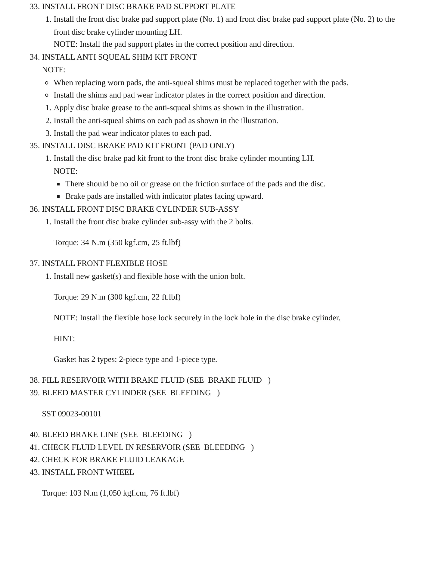 2005 Toyota Camry Service and Repair Manual preview page 13