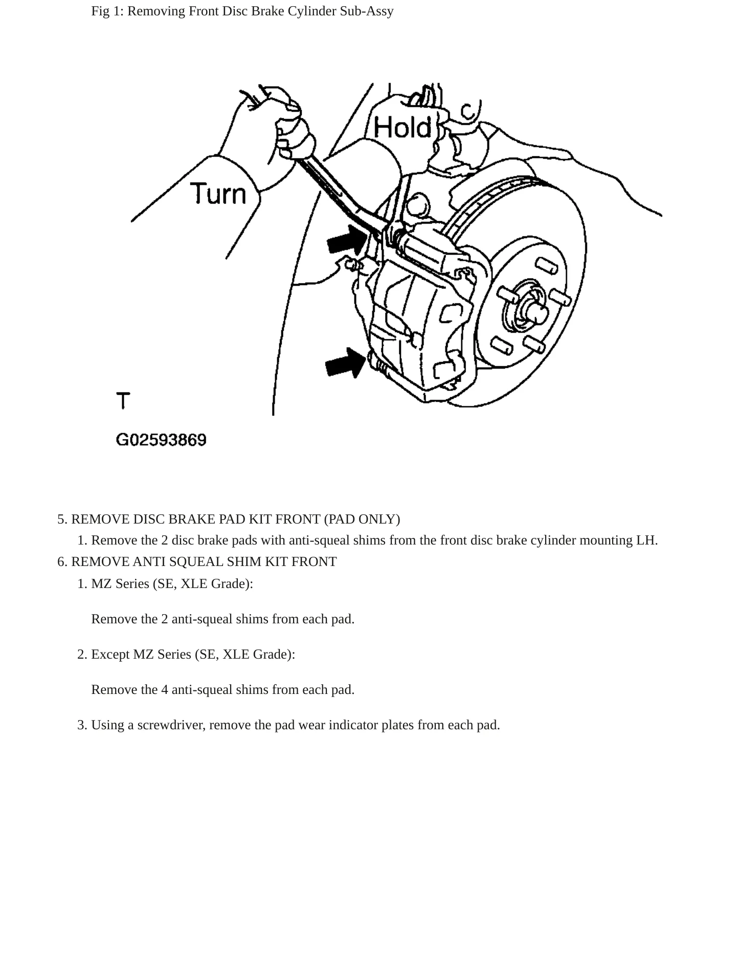 2005 Toyota Camry Service and Repair Manual preview page 6