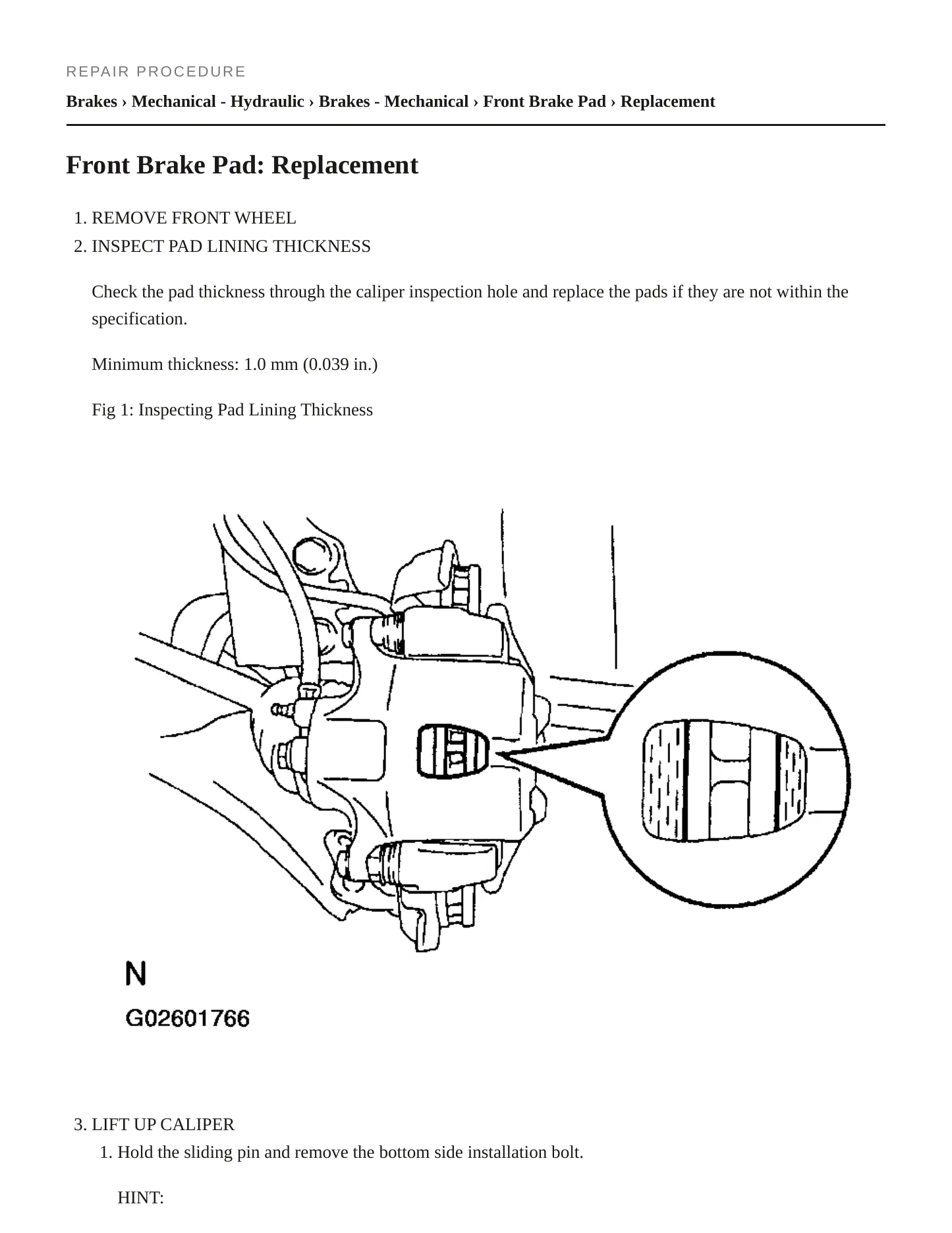 2005 Toyota Celica service manual page 5
