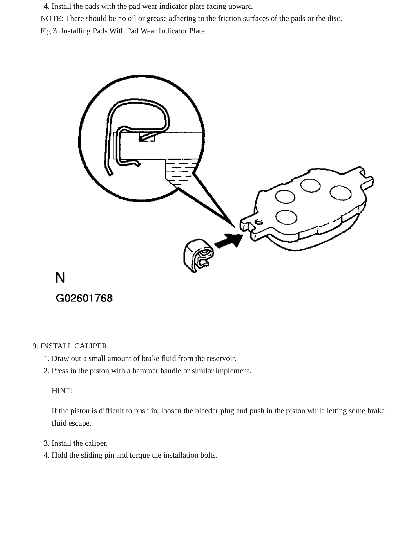 2005 Toyota Celica Service and Repair Manual preview page 7