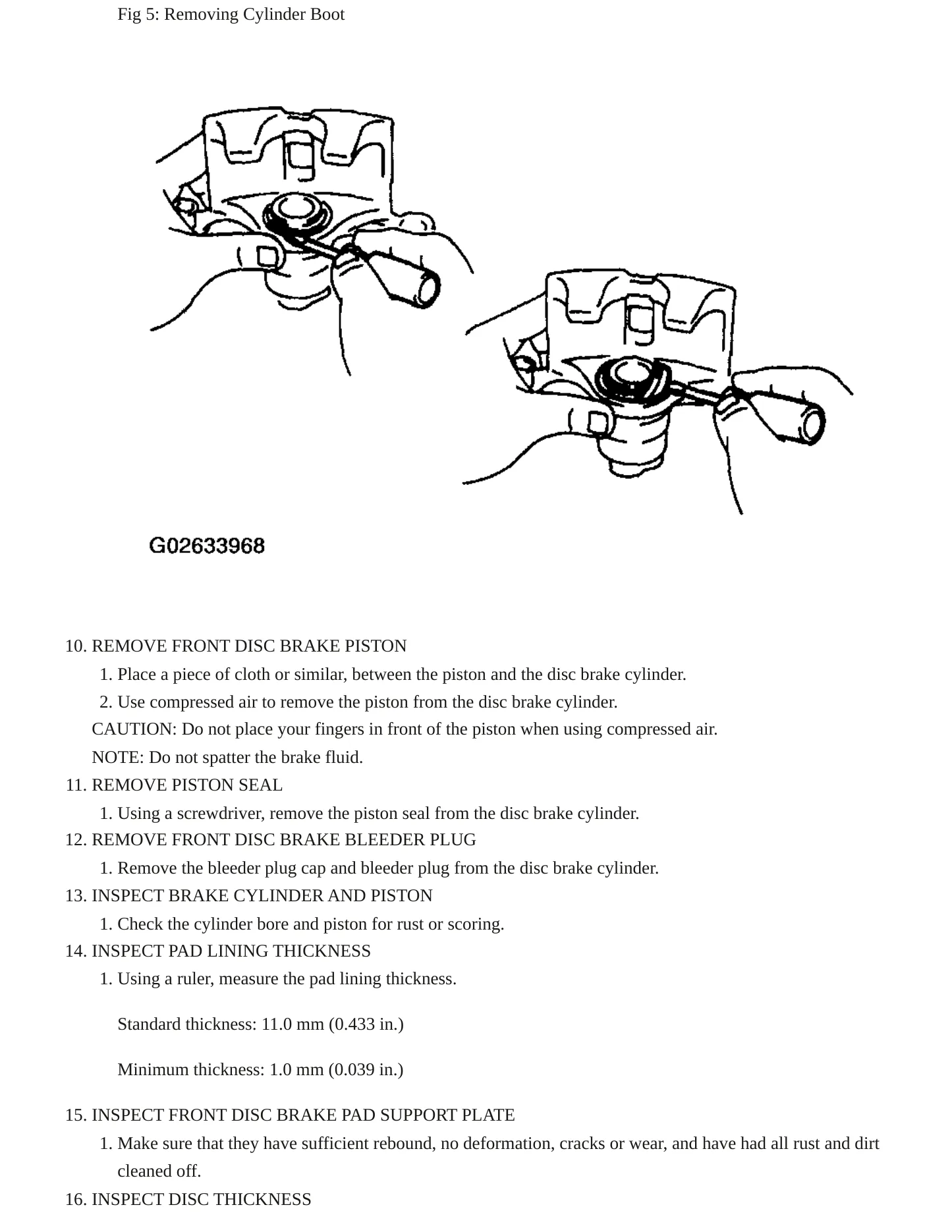2005 Toyota Matrix Service and Repair Manual preview page 10