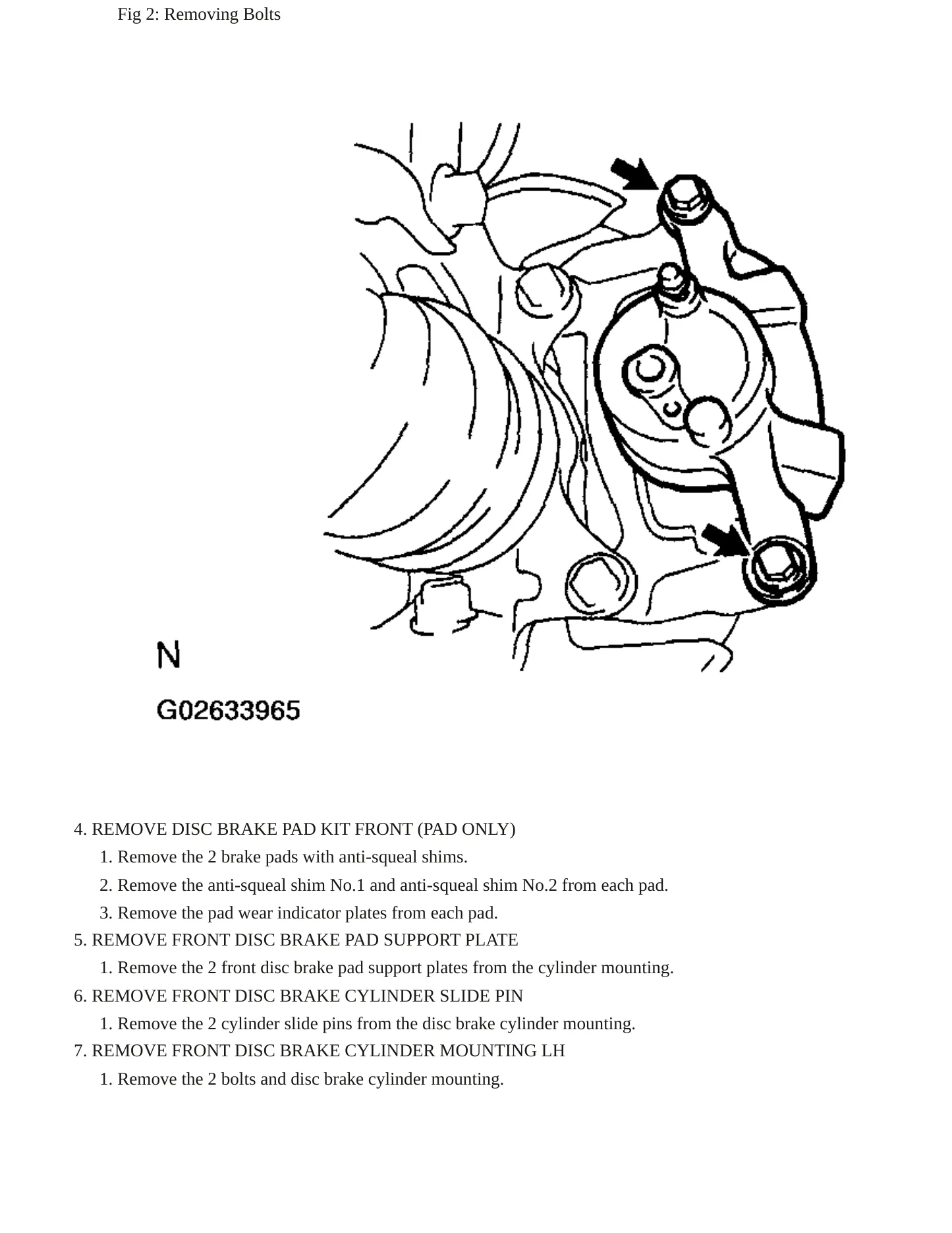 2005 Toyota Matrix Service and Repair Manual preview page 7