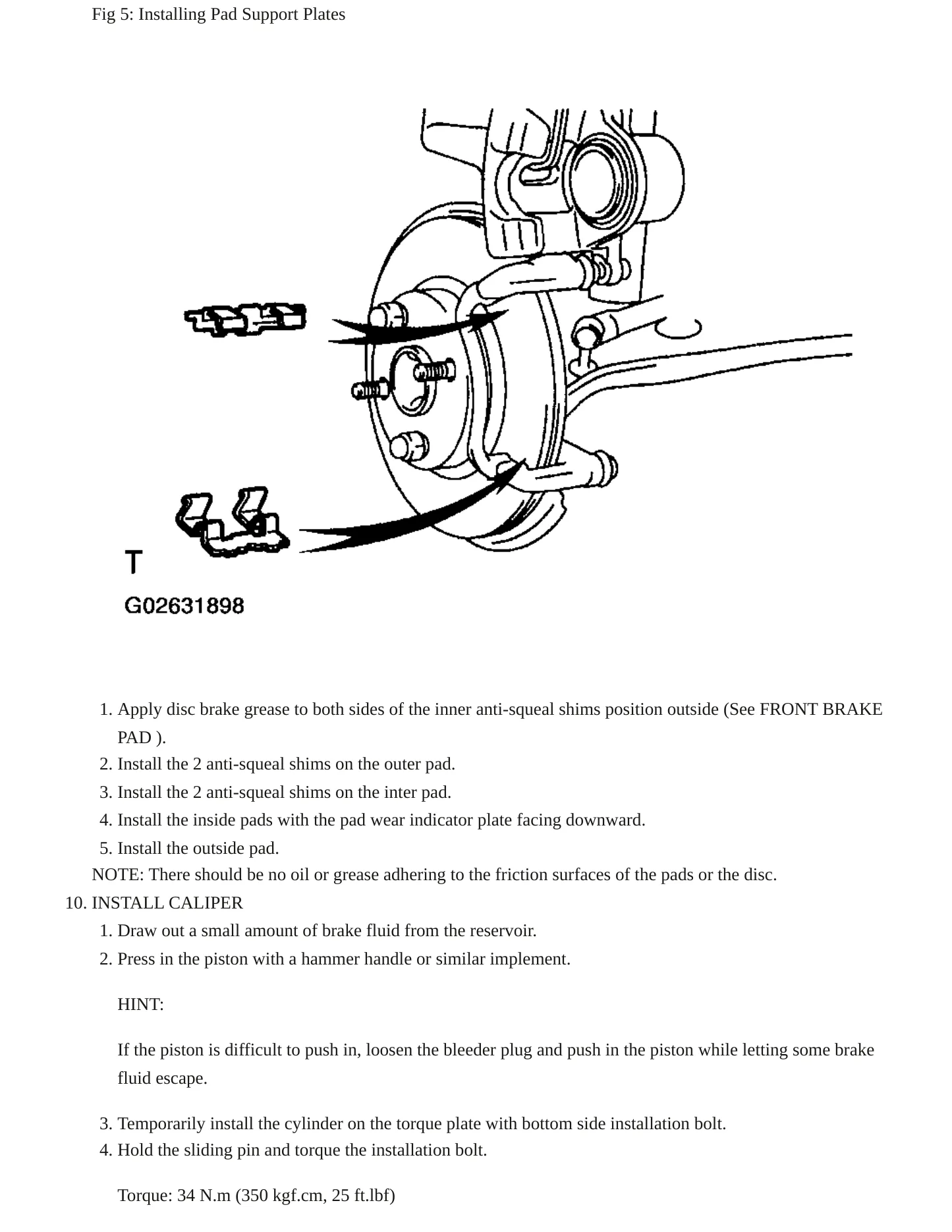 2005 Toyota MR2 Service and Repair Manual preview page 8