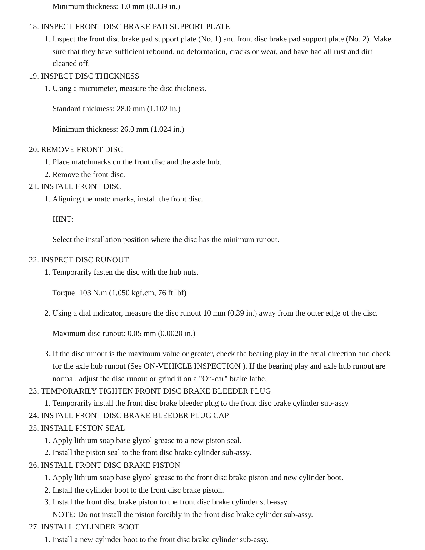 2005 Toyota Sienna Service and Repair Manual preview page 9