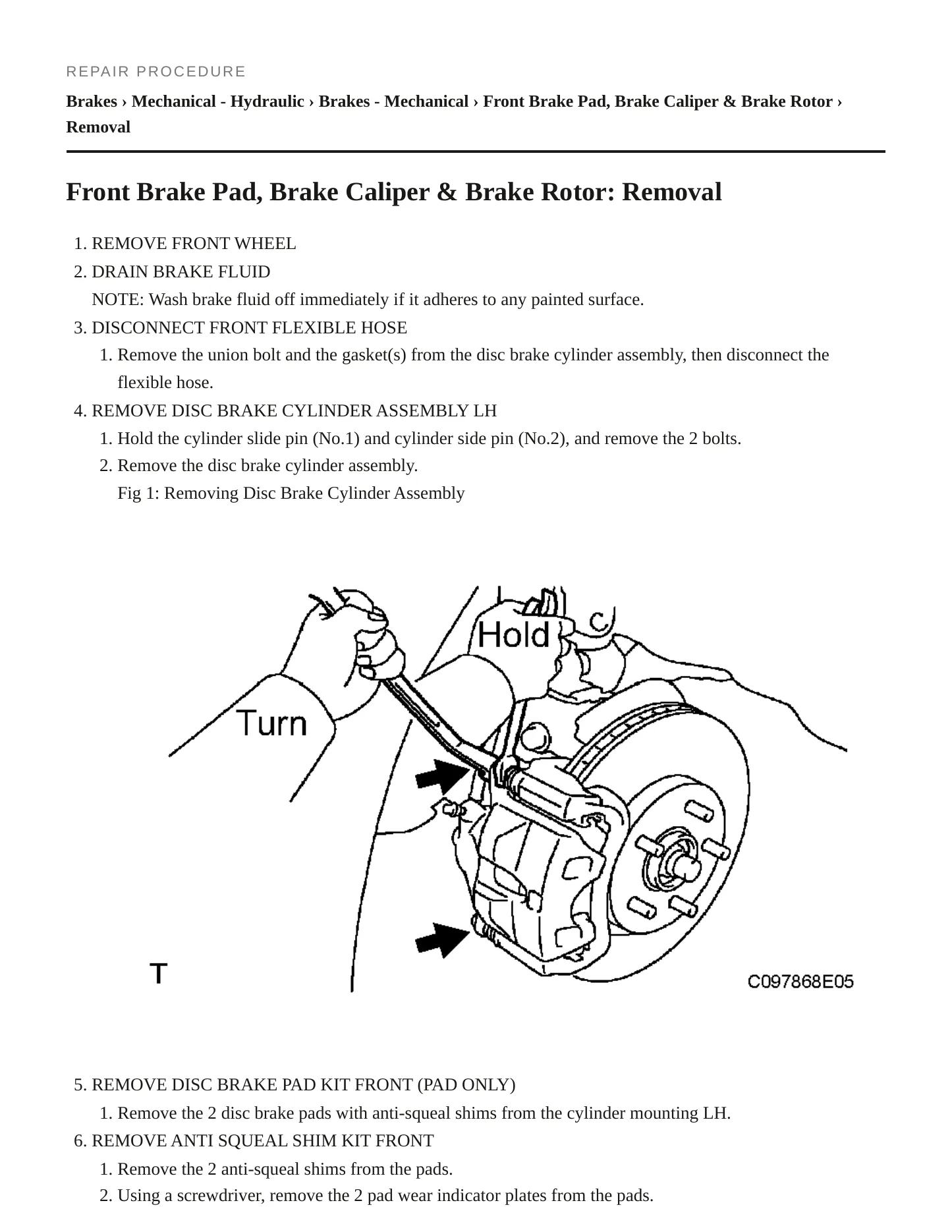 2006 Toyota Avalon Service and Repair Manual preview page 4