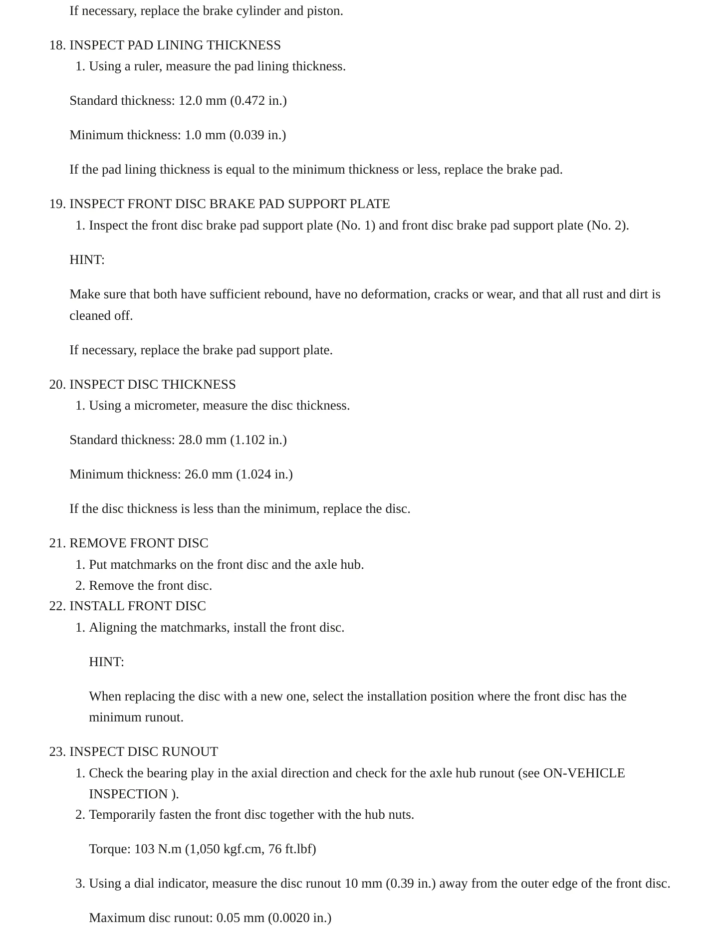 2006 Toyota Camry Service and Repair Manual preview page 11