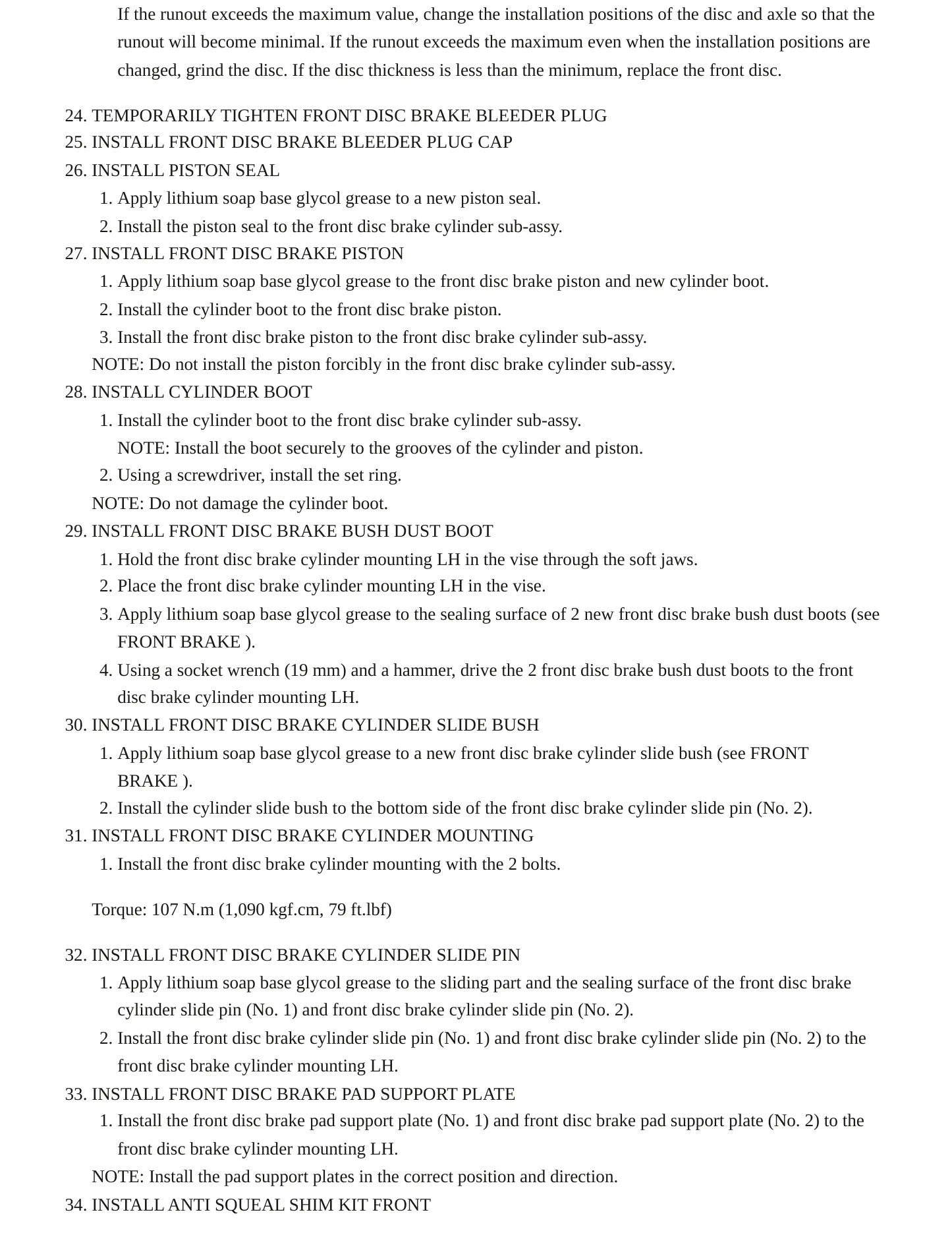 2006 Toyota Camry Service and Repair Manual preview page 12