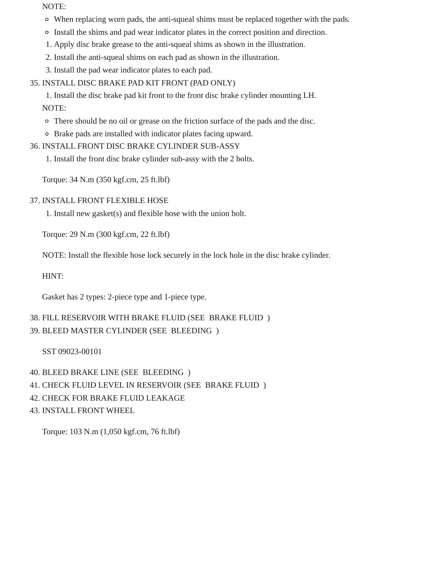 2006 Toyota Camry Service and Repair Manual preview page 13