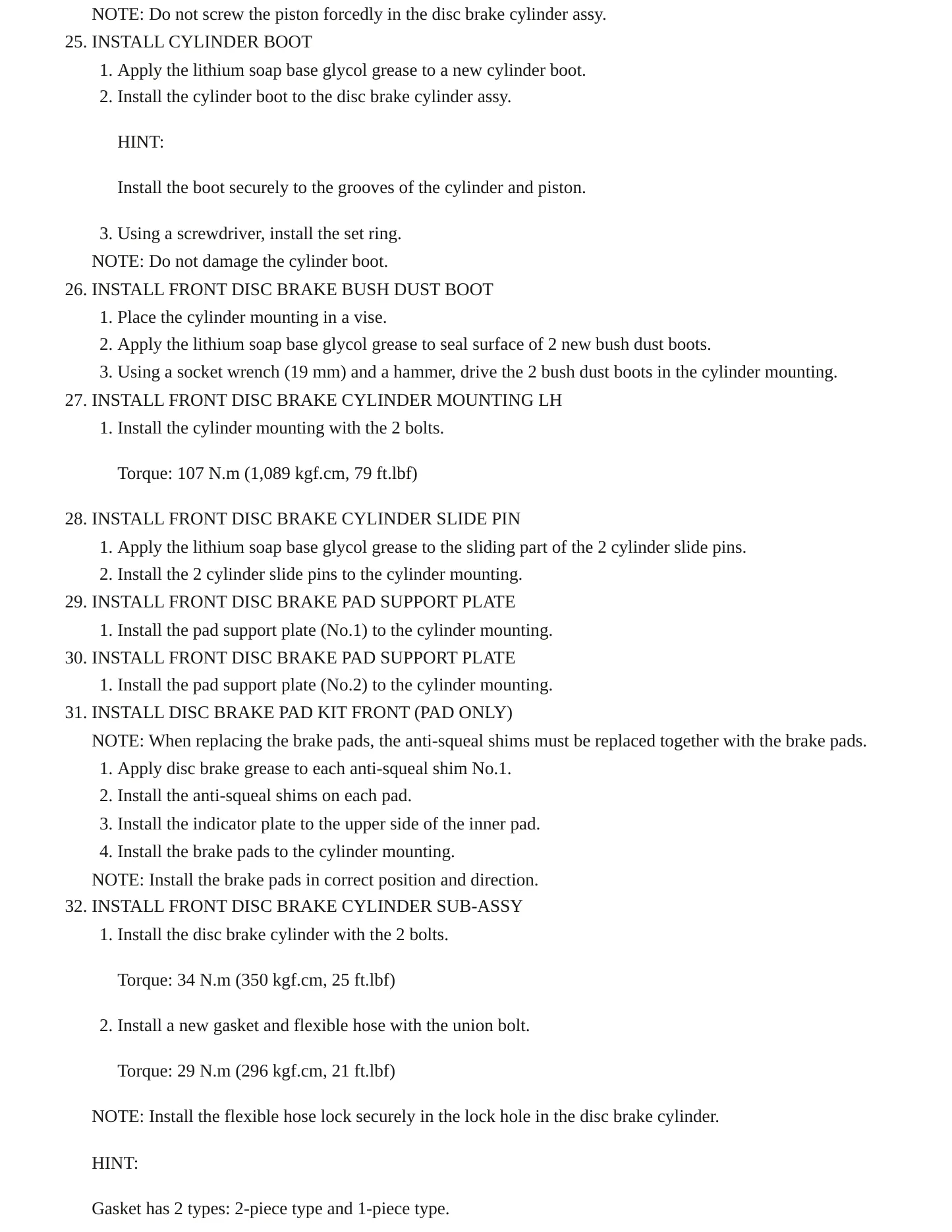 2006 Toyota Corolla Service and Repair Manual preview page 12
