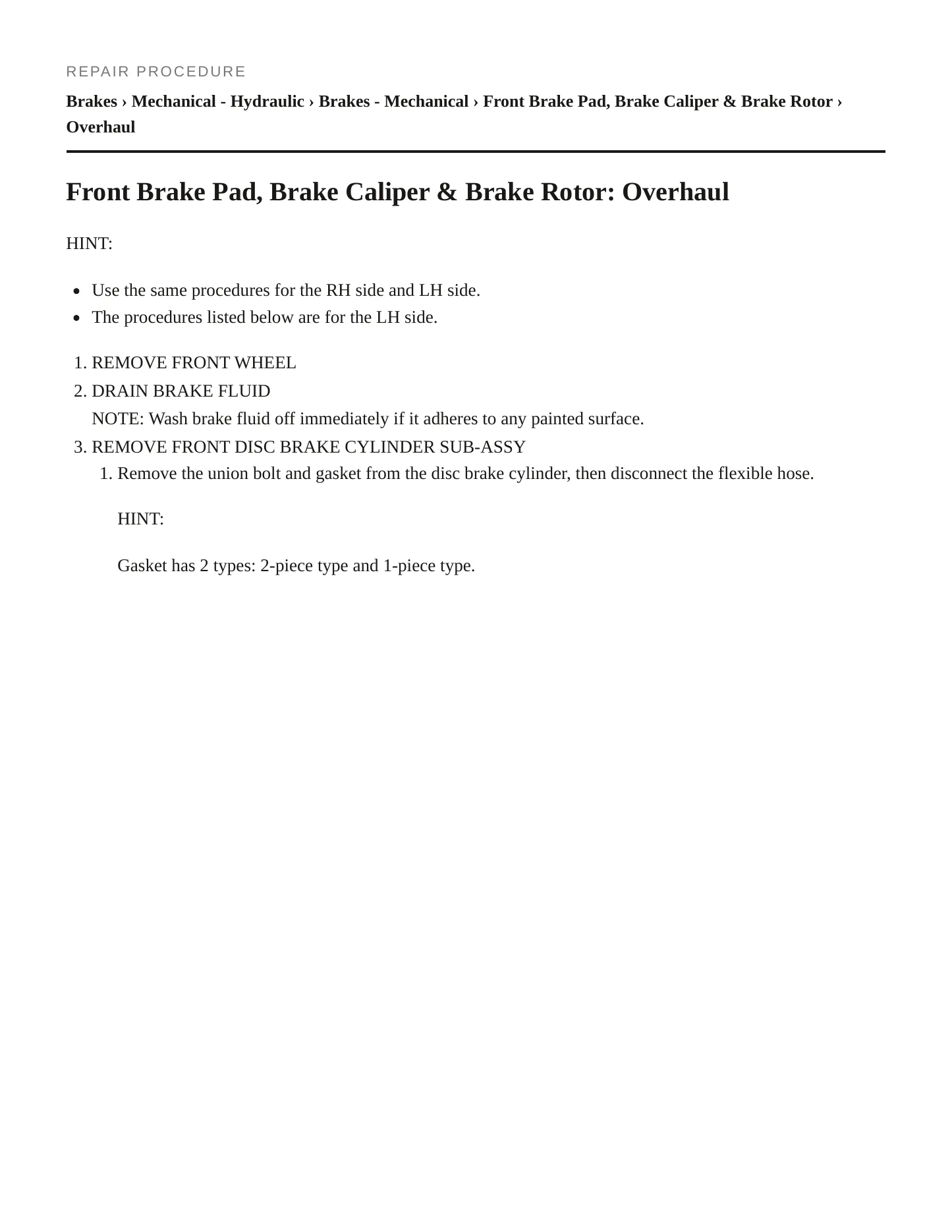 2006 Toyota Corolla Service and Repair Manual preview page 5