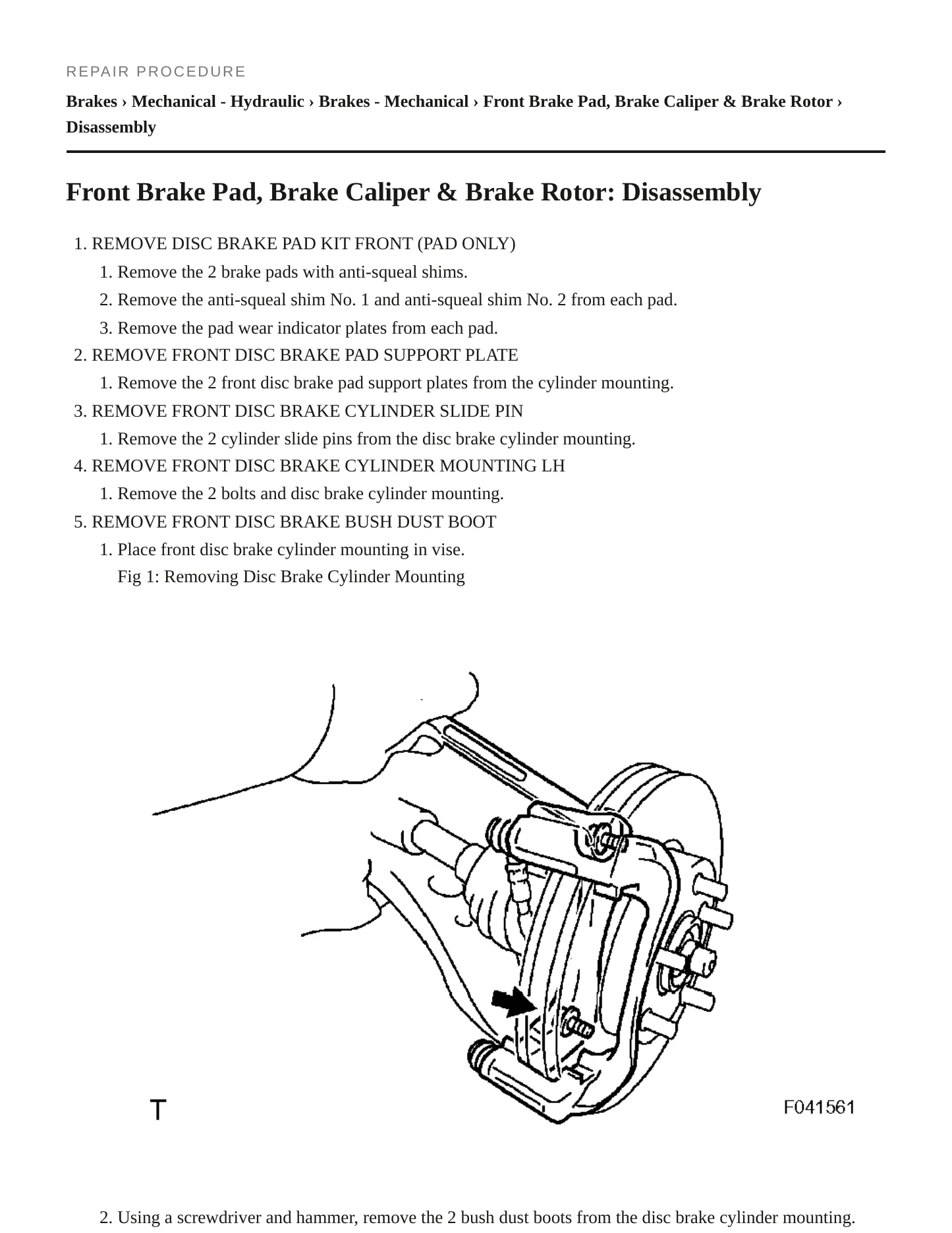 2006 Toyota Matrix Service and Repair Manual preview page 5