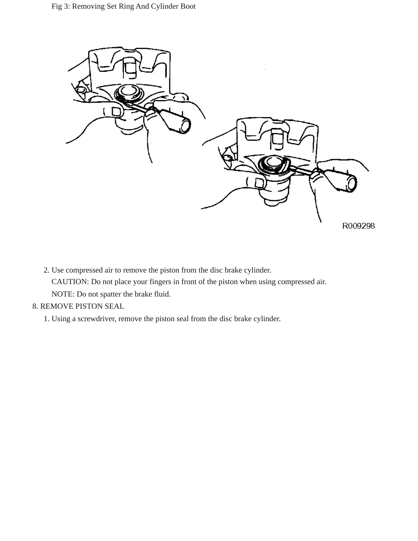 2006 Toyota Matrix Service and Repair Manual preview page 7