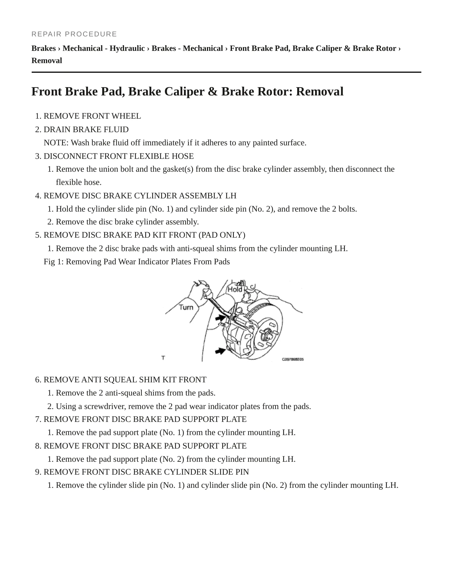 2007 Toyota Avalon Service and Repair Manual preview page 4