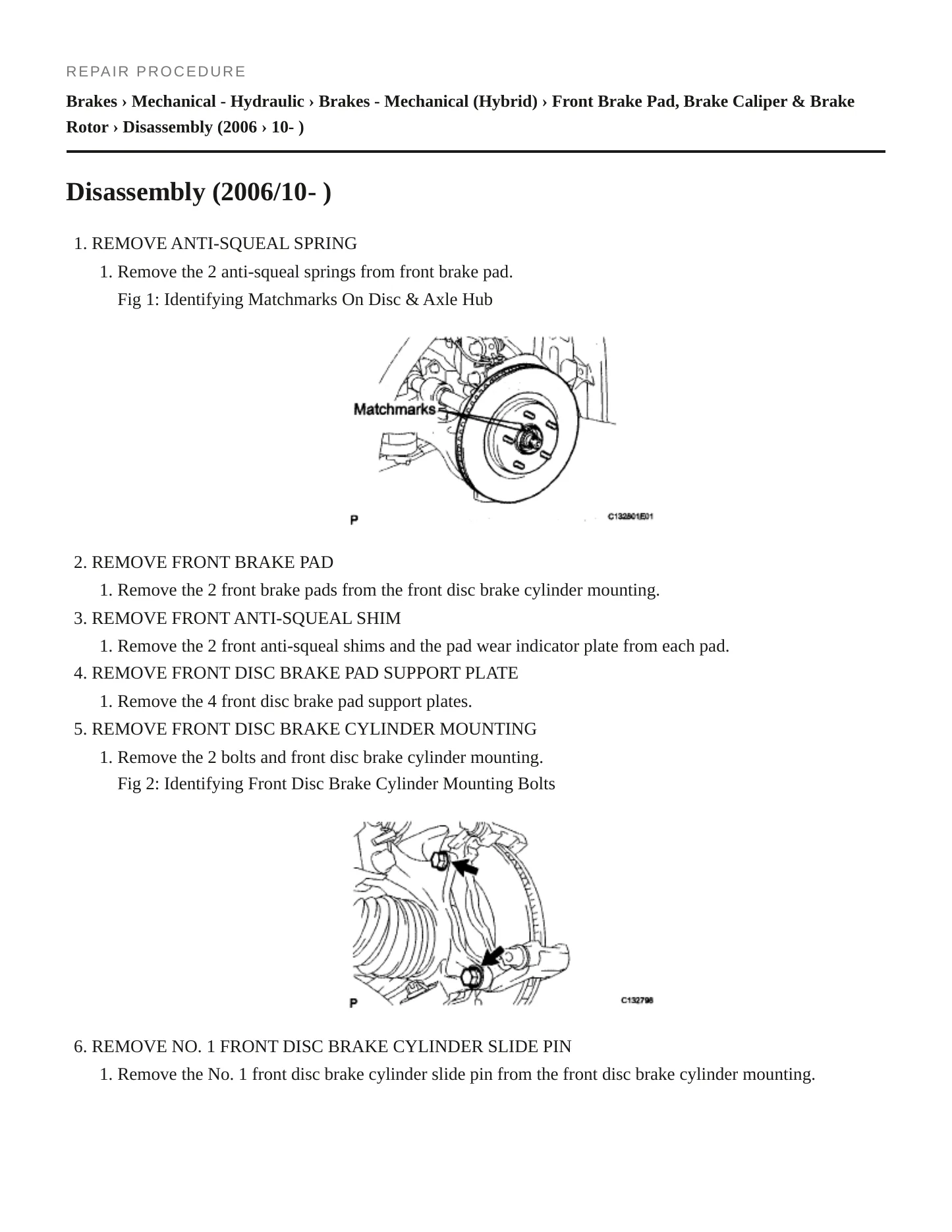 2007 Toyota Camry Service and Repair Manual preview page 4