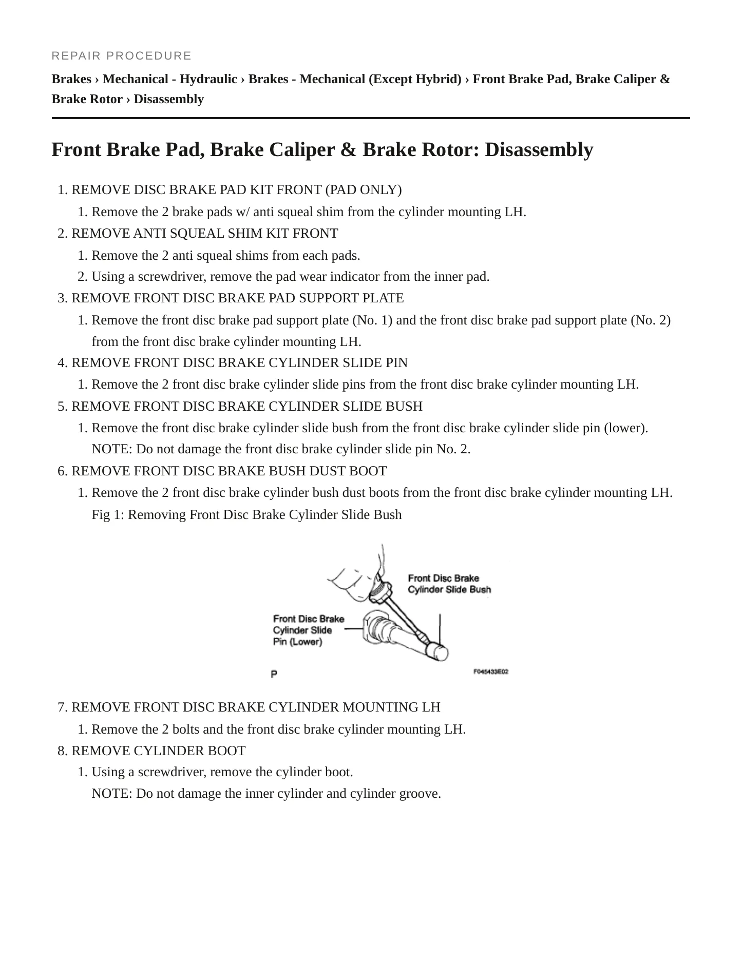2007 Toyota Highlander Service and Repair Manual preview page 5