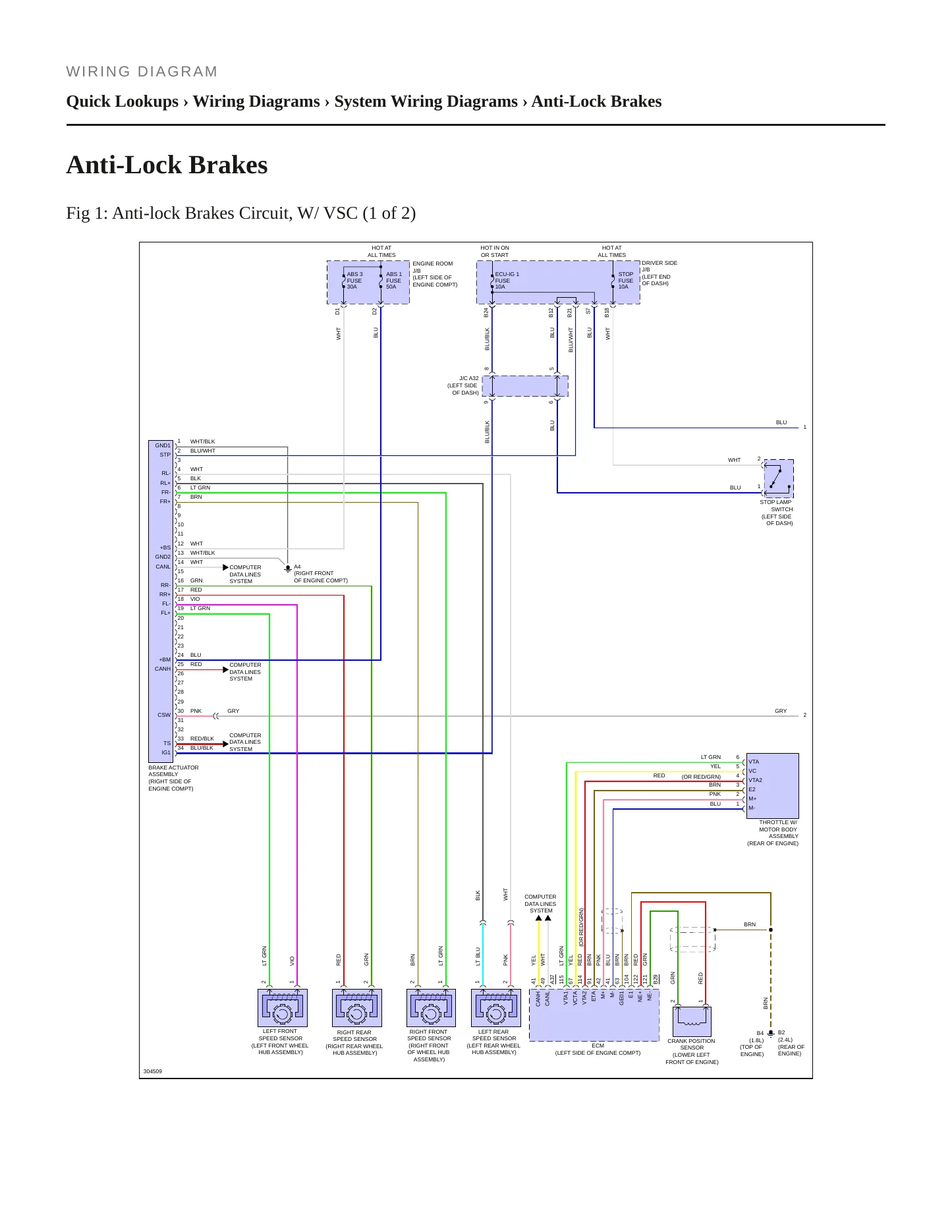 2009 Toyota Matrix Service and Repair Manual preview page 7