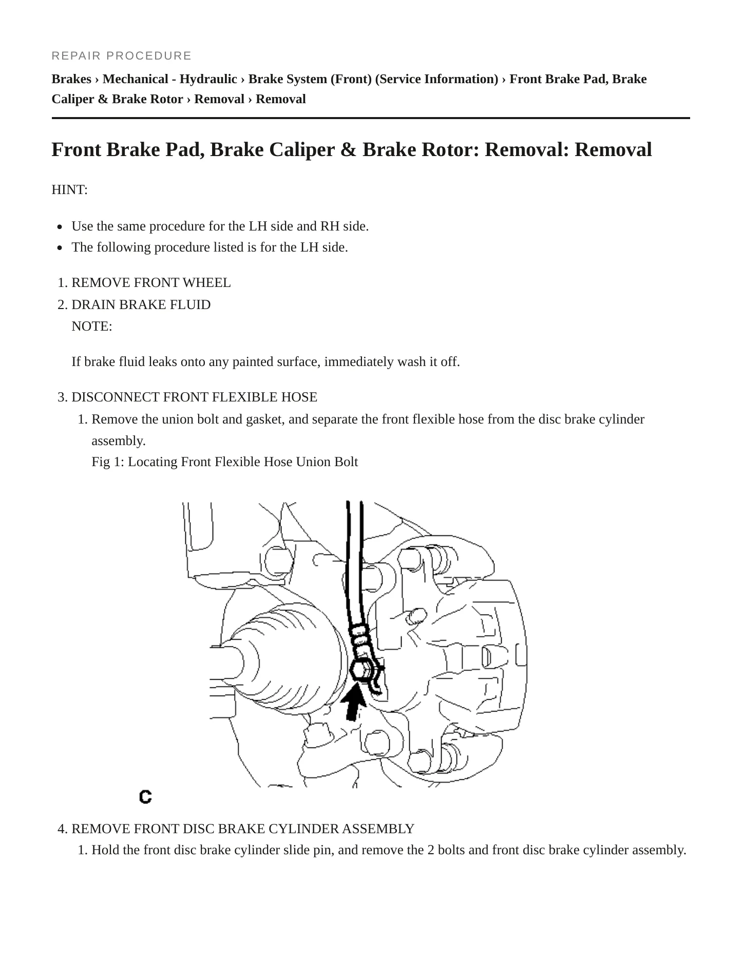 2010 Toyota Matrix Service and Repair Manual preview page 5