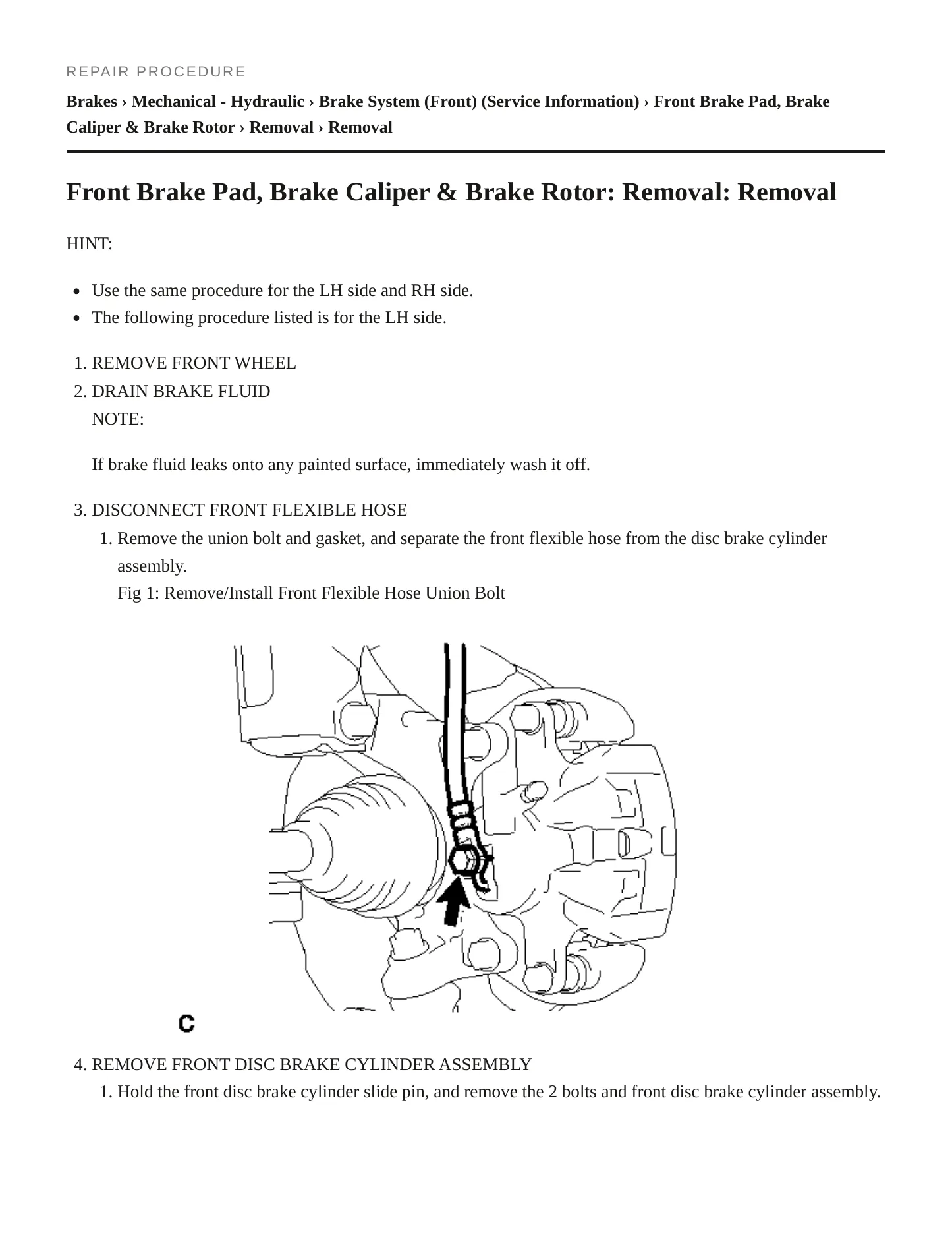 2011 Toyota Matrix Service and Repair Manual preview page 5