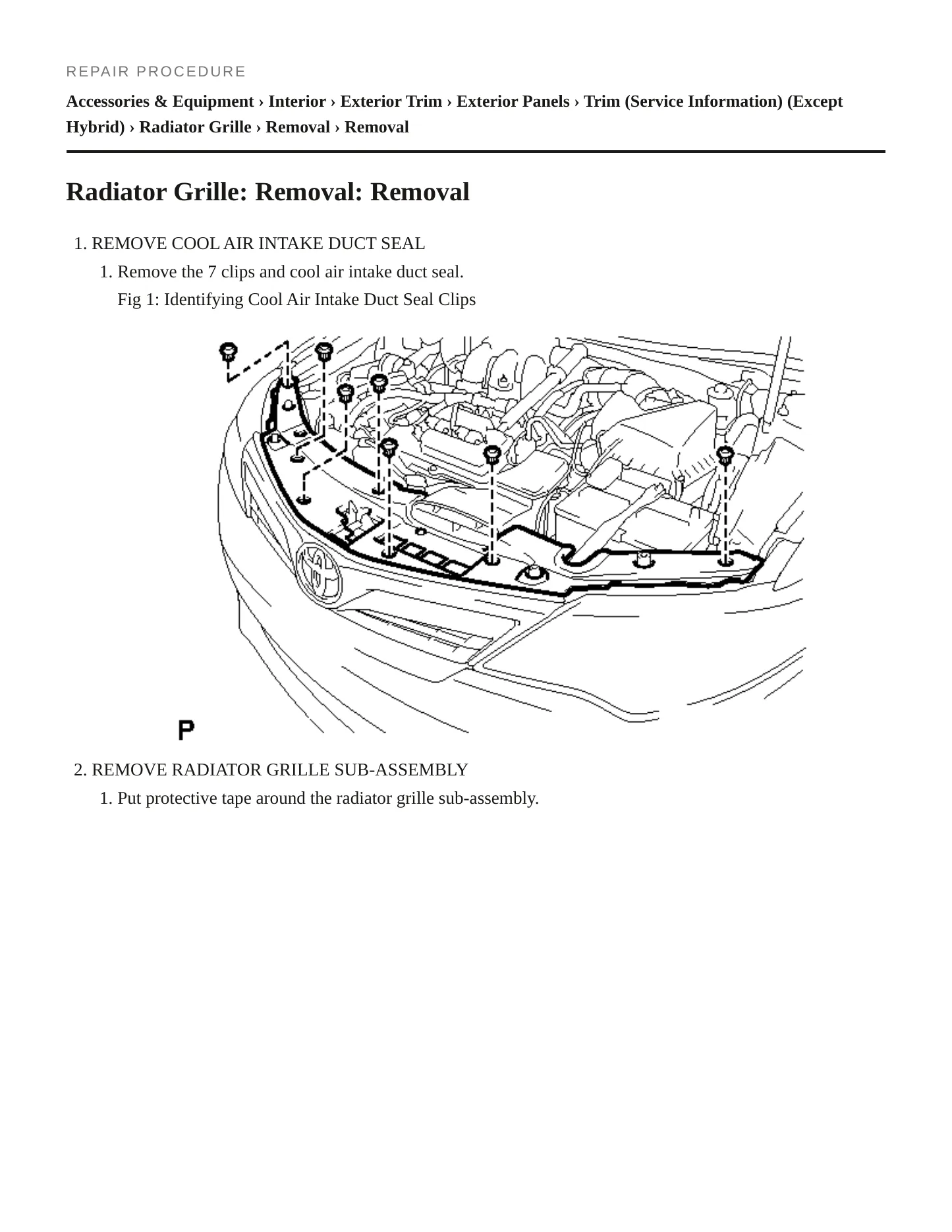 2013 Toyota Camry Service and Repair Manual preview page 5