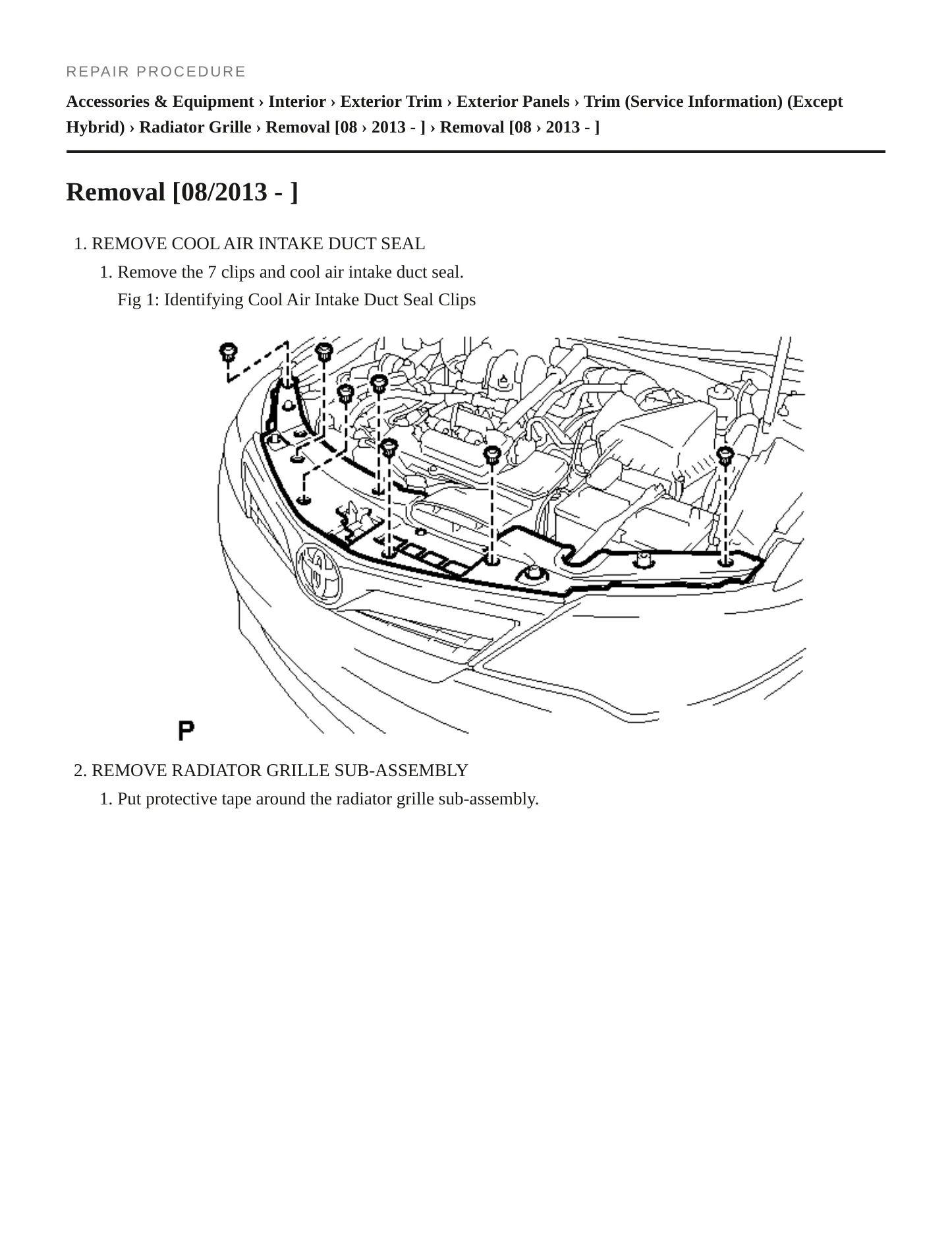 2014 Toyota Camry Service and Repair Manual preview page 5