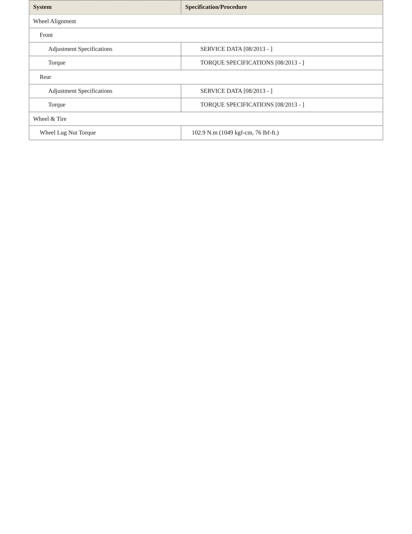 2015 Toyota Corolla Service and Repair Manual preview page 5