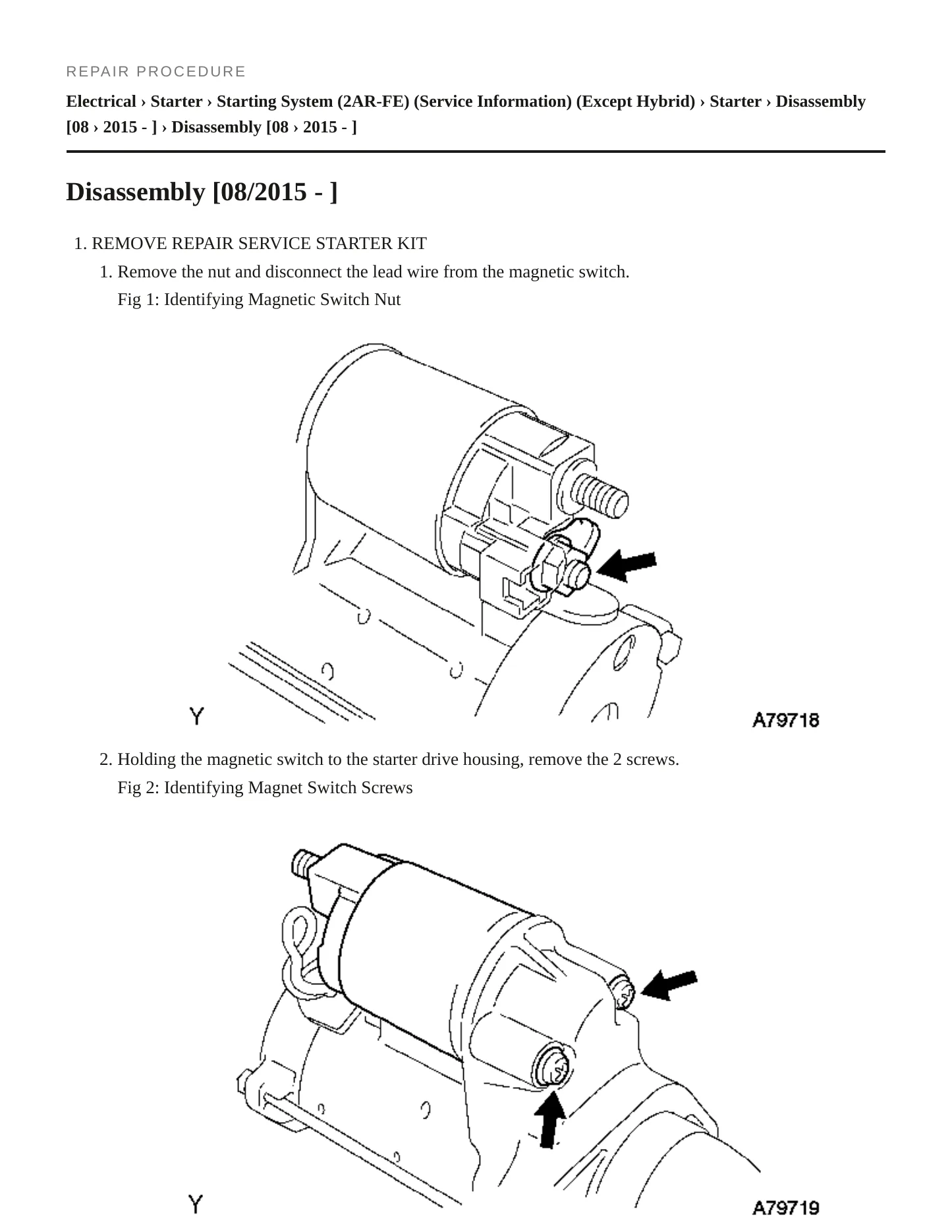 2017 Toyota Camry Service and Repair Manual preview page 6