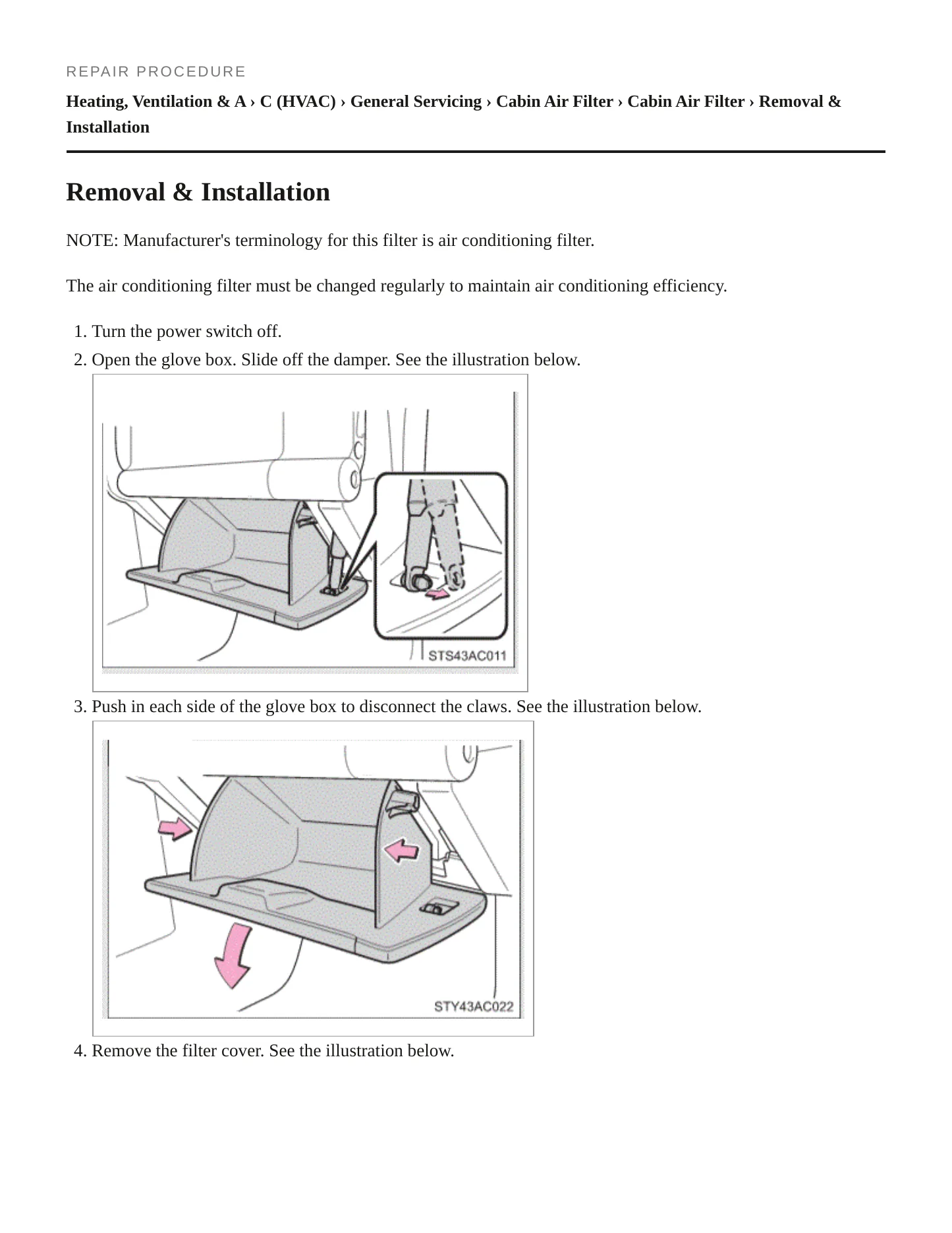 2020 Toyota Mirai Service and Repair Manual preview page 4