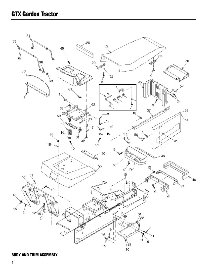 Troy Bilt Troybilt 1998 - 2001 GTX 16 18 20 Riding Mower Parts Manual preview page 4