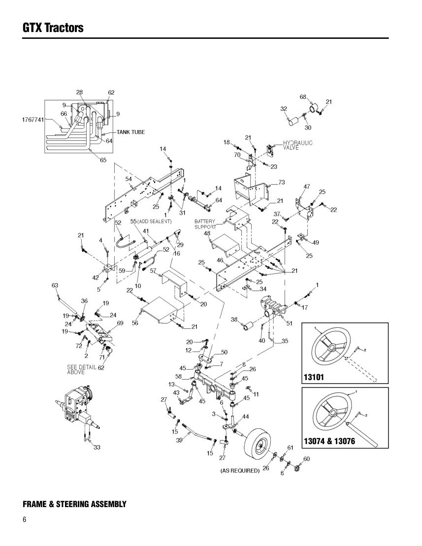 Troy Bilt Troybilt 1998 - 2001 GTX 16 18 20 Riding Mower Parts Manual preview page 6