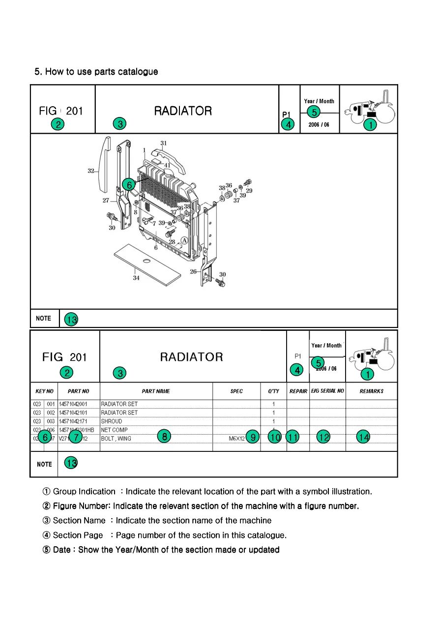 TYM T303 T353 Nceu Tractor Parts Manual preview page 4