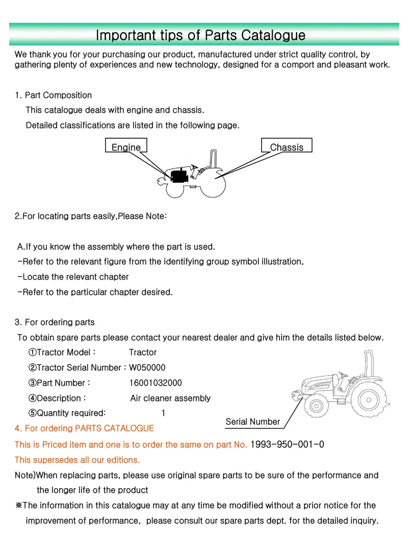 TYM Tractor T603NC T603NP T603 Parts Manual preview page 3