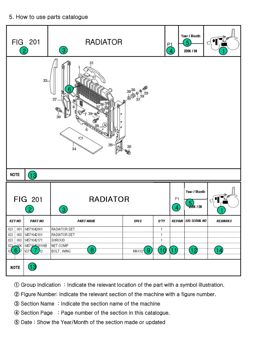 TYM Tractor T603NC T603NP T603 Parts Manual preview page 4