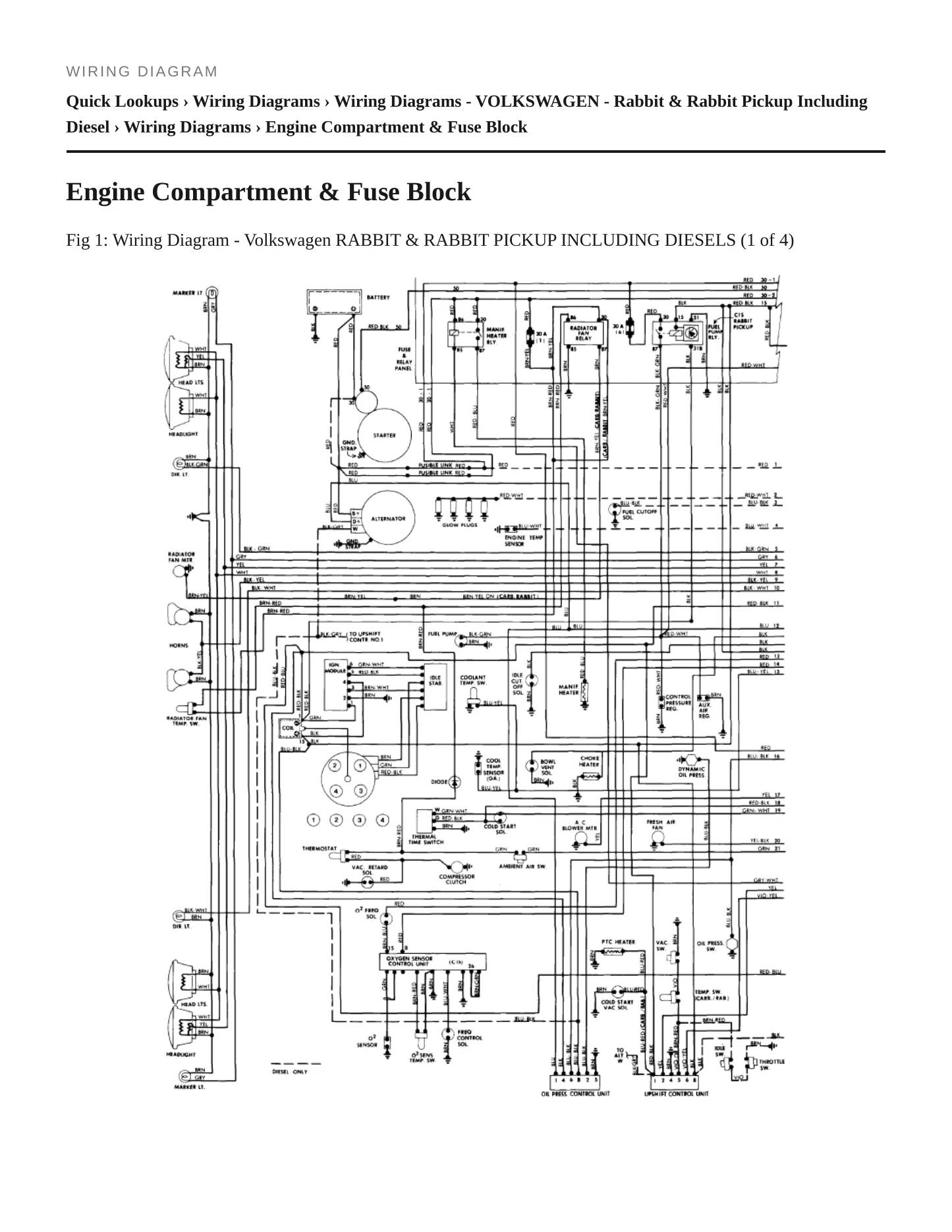 1982 Volkswagen Rabbit service manual page 6