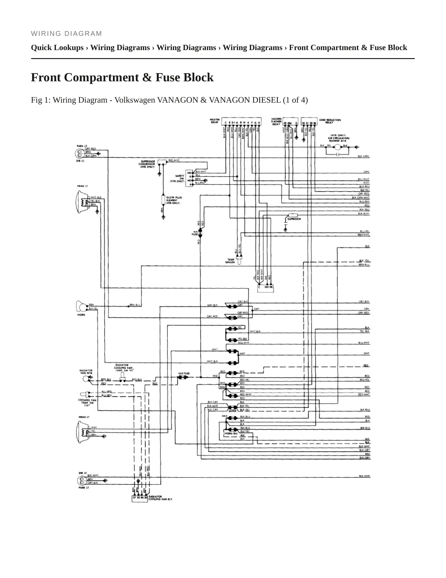 1982 Volkswagen Vanagon Service and Repair Manual preview page 6