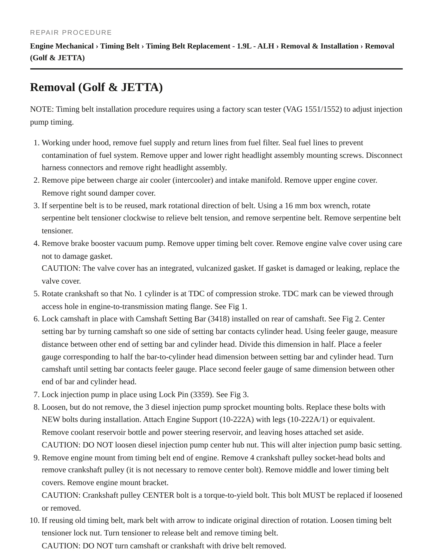 1999 Volkswagen Golf service manual page 5