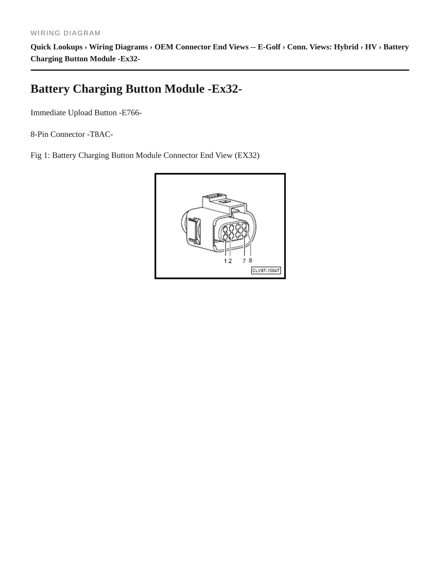 2018 Volkswagen e-Golf service manual page 6