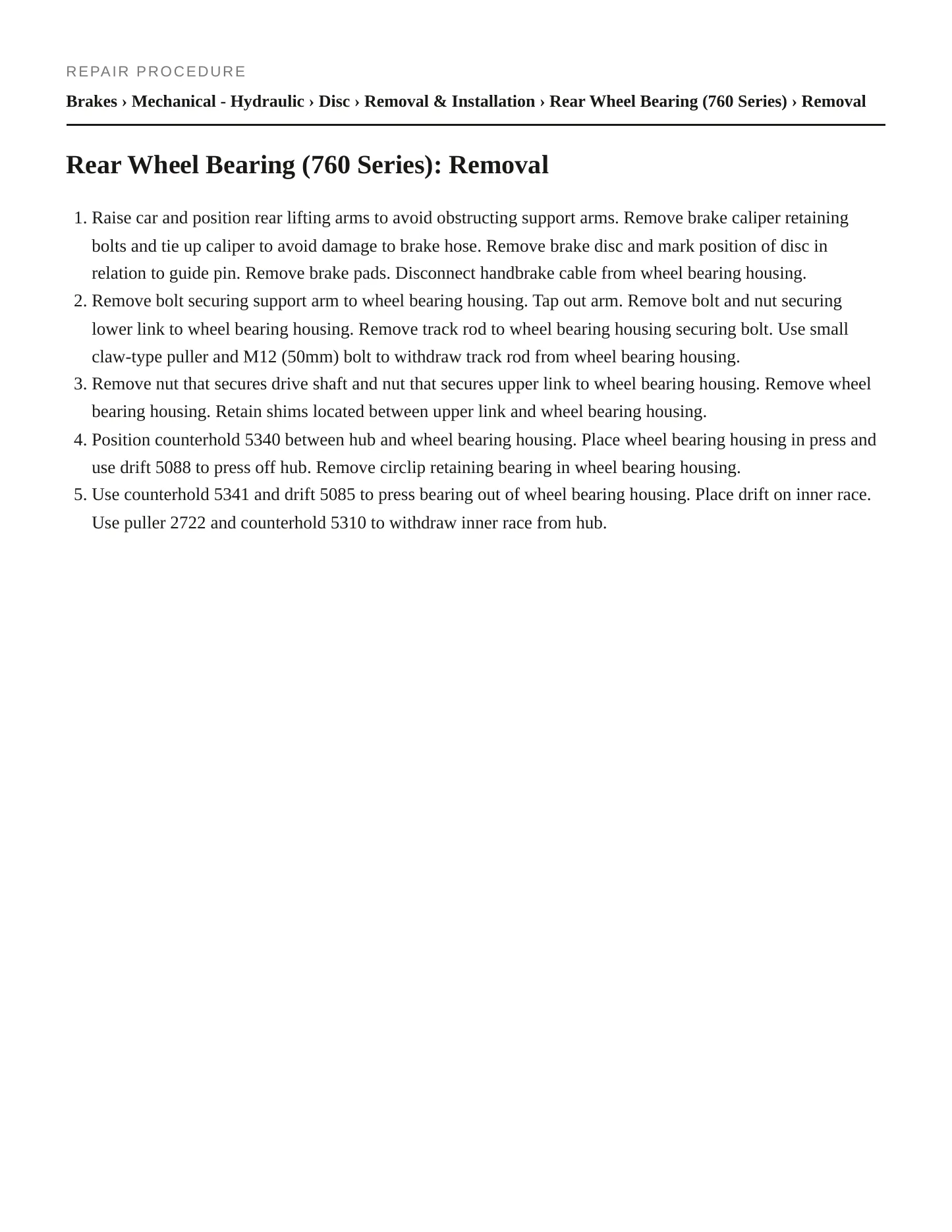 1989 Volvo 740 Service and Repair Manual preview page 3