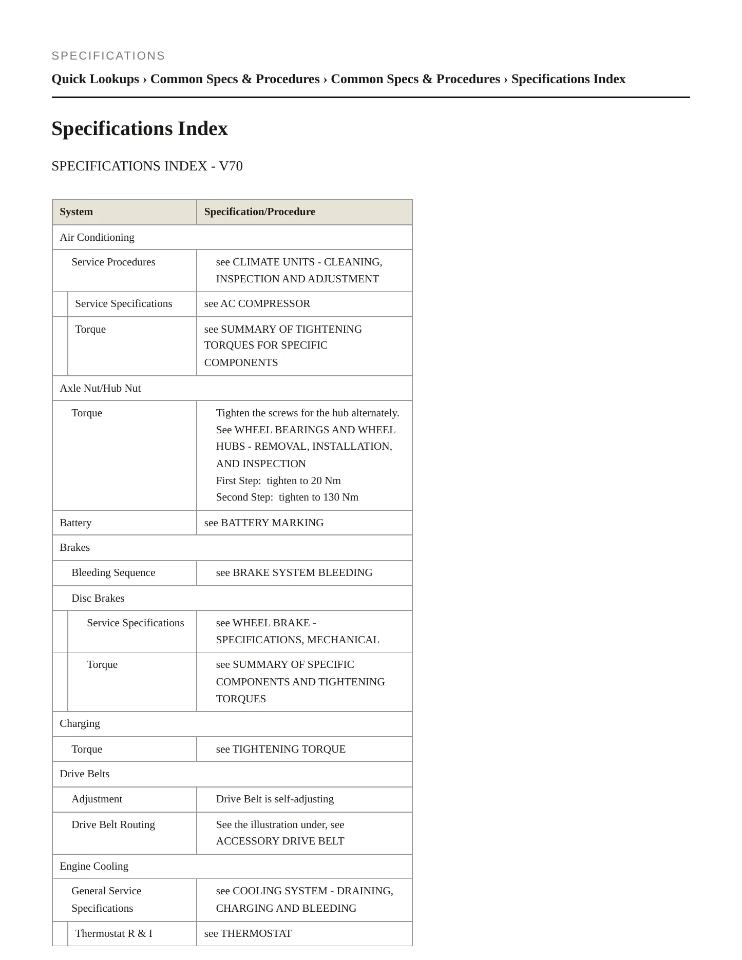 2009 Volvo V70 Service and Repair Manual preview page 2