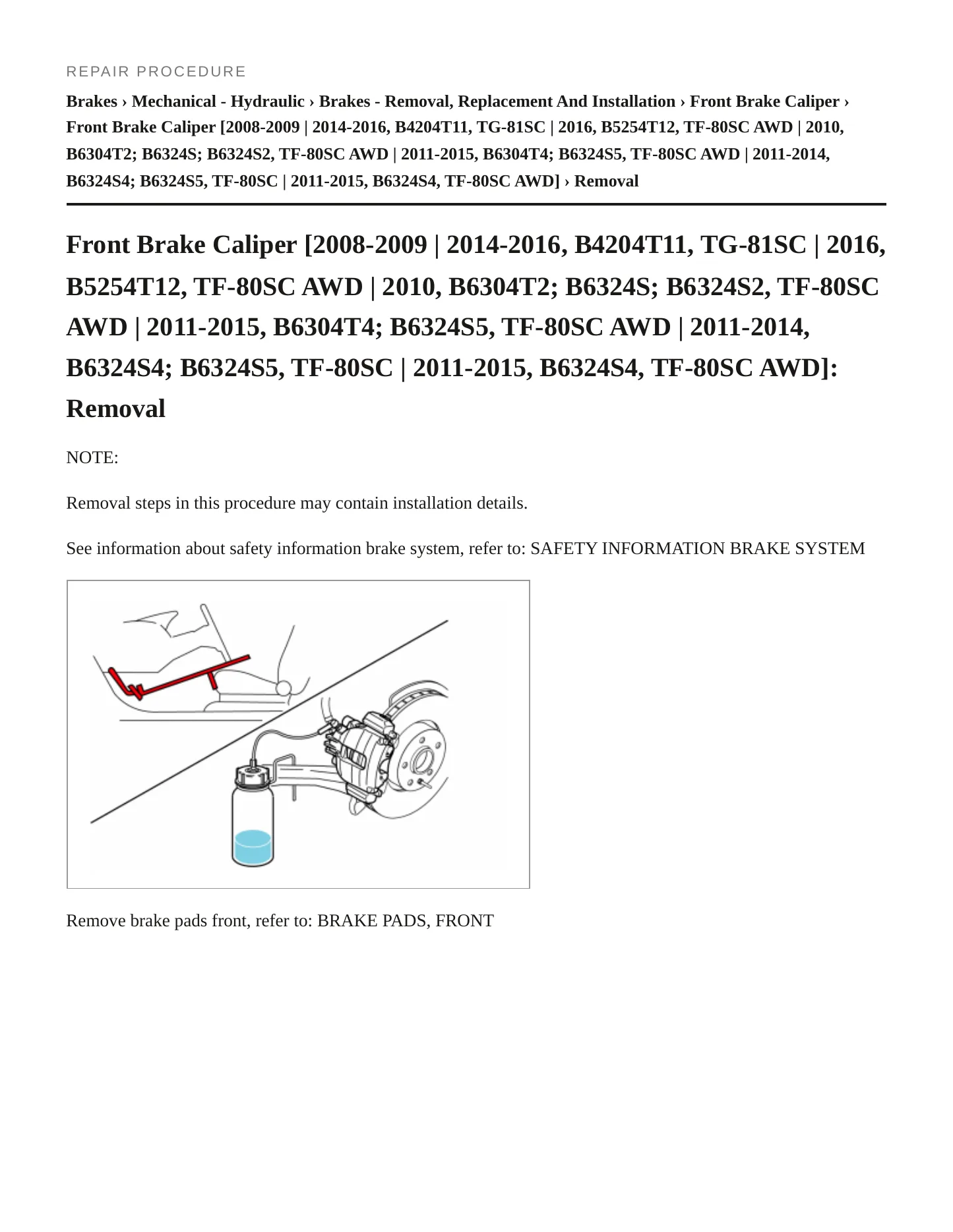 2016 Volvo XC70 Service and Repair Manual preview page 4