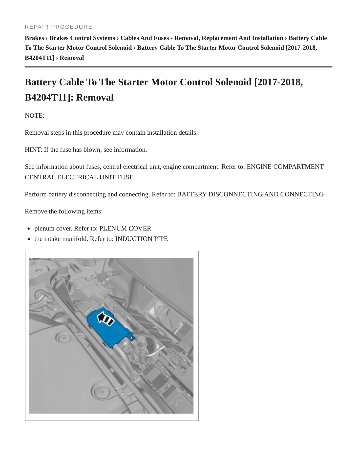2017 Volvo V60 Cross Country Service and Repair Manual preview page 4